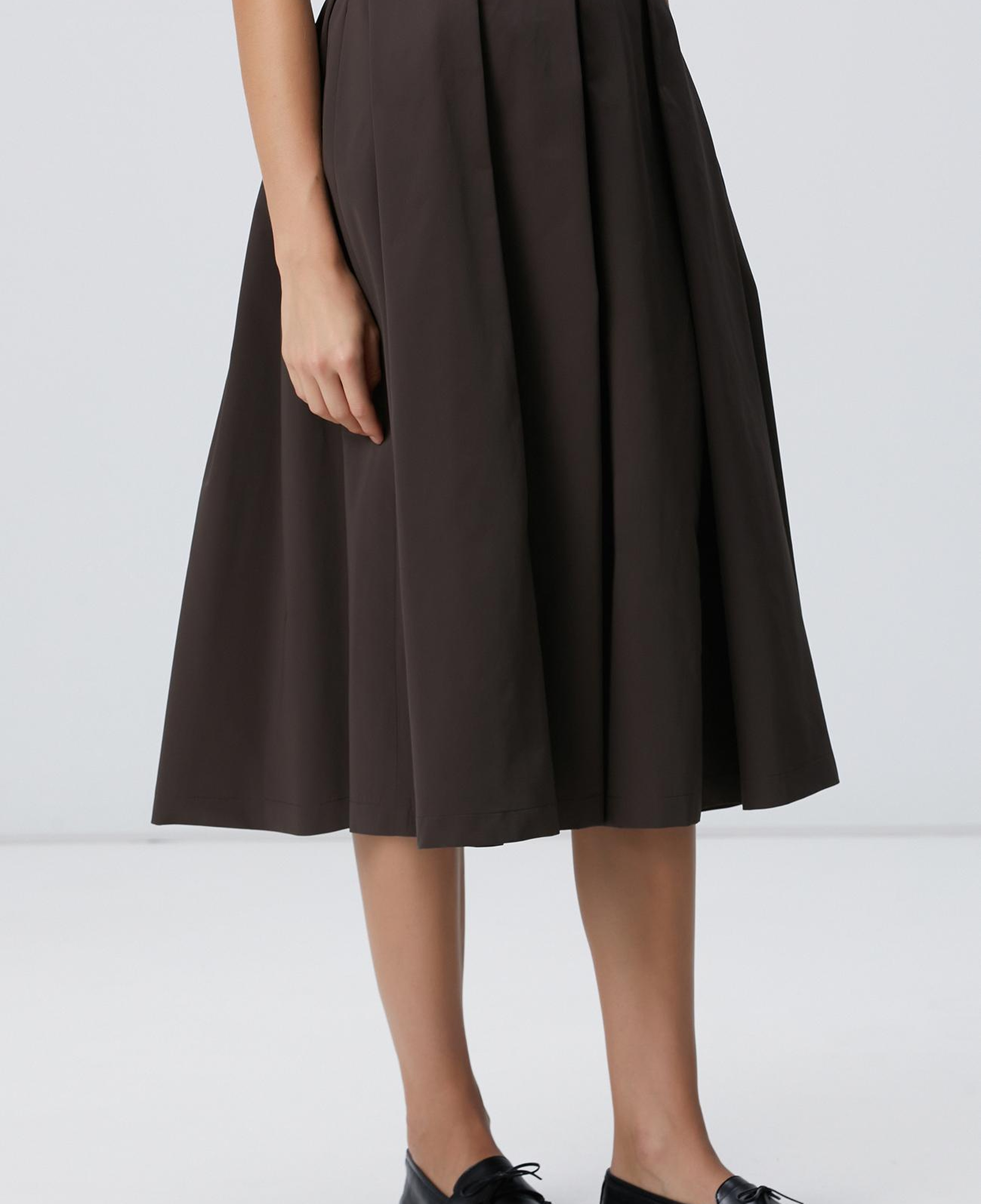 Network Kadın Haki Pileli Etek