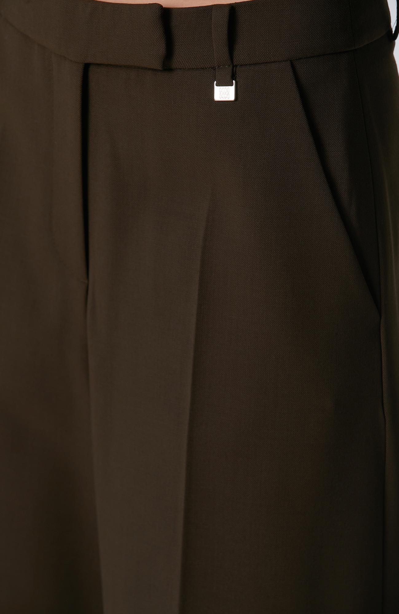 Network Kadın Haki Yün Karışımlı Pantolon