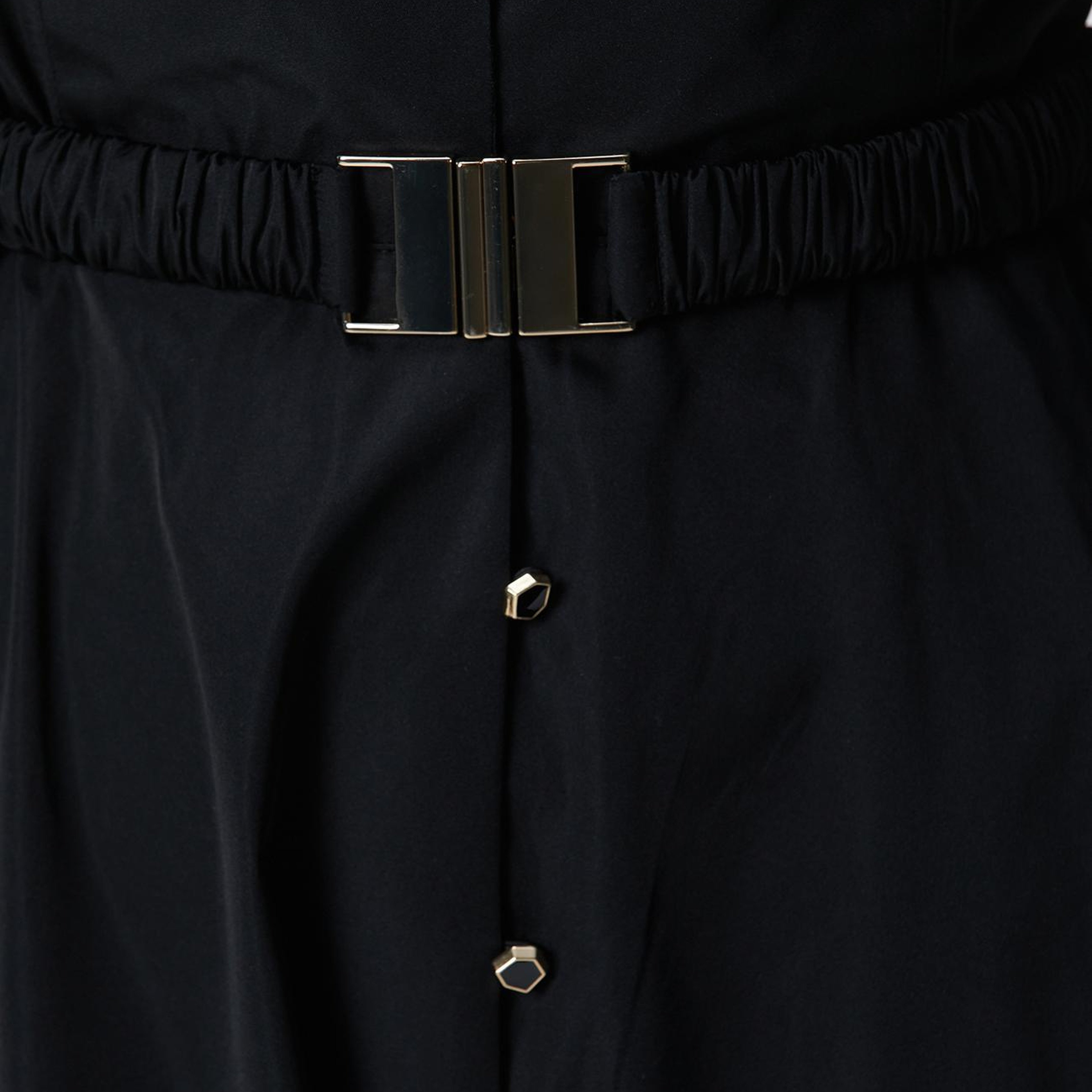 Network Kadın Siyah Tafta Elbise