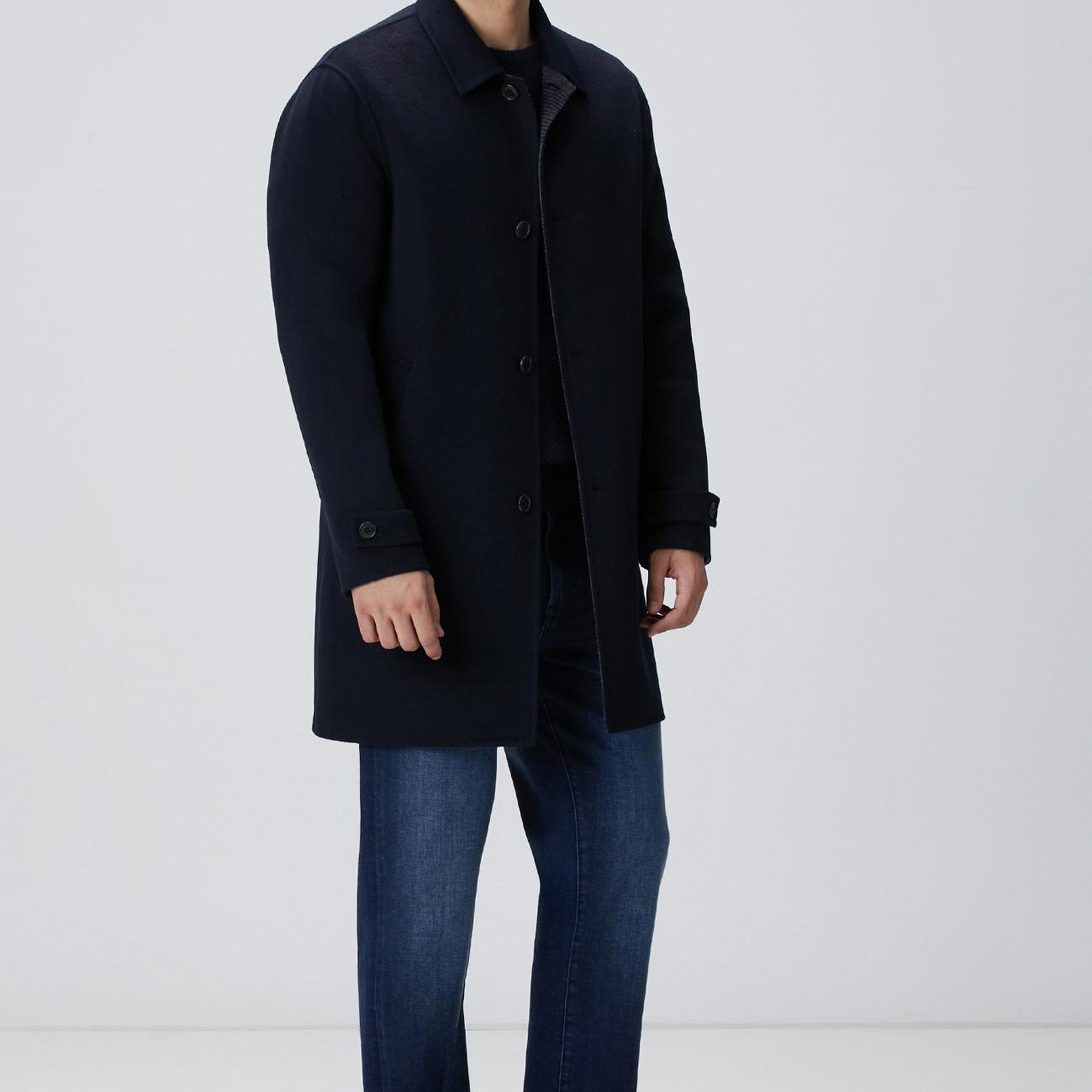 Network Erkek Limited Lacivert Kaşmir Jakarlı Kazak