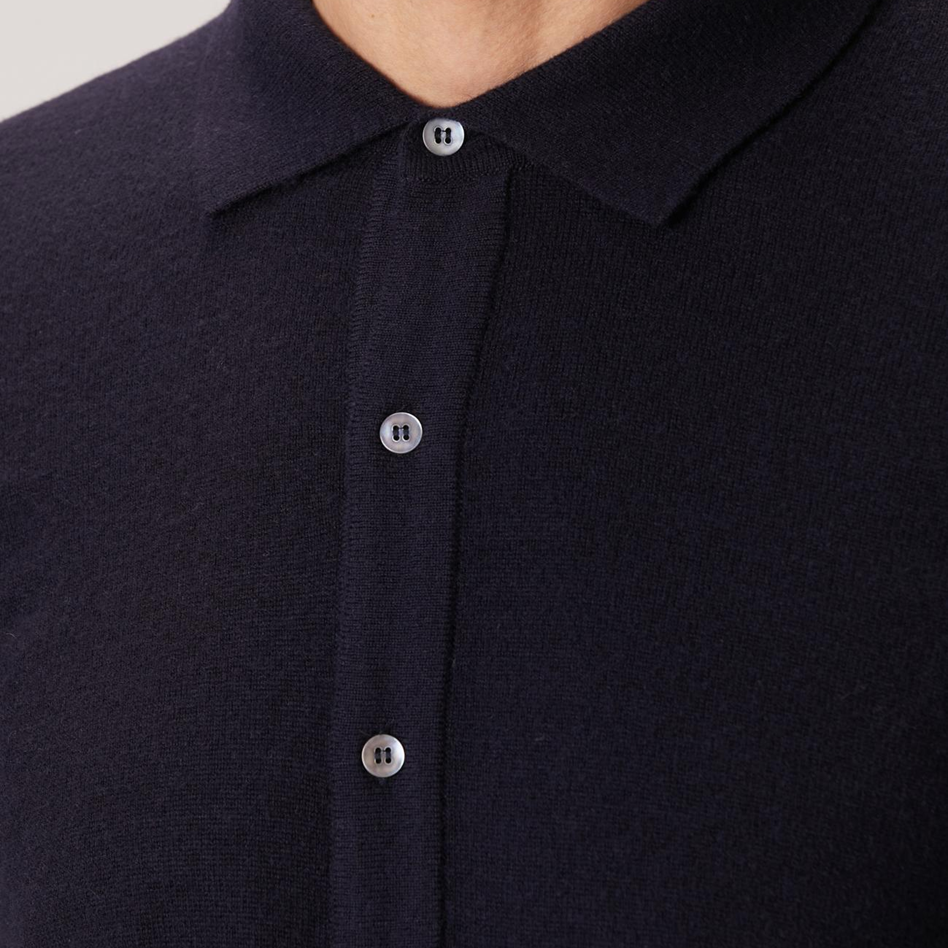 Network Erkek Lacivert Yün Karışımlı Triko Gömlek