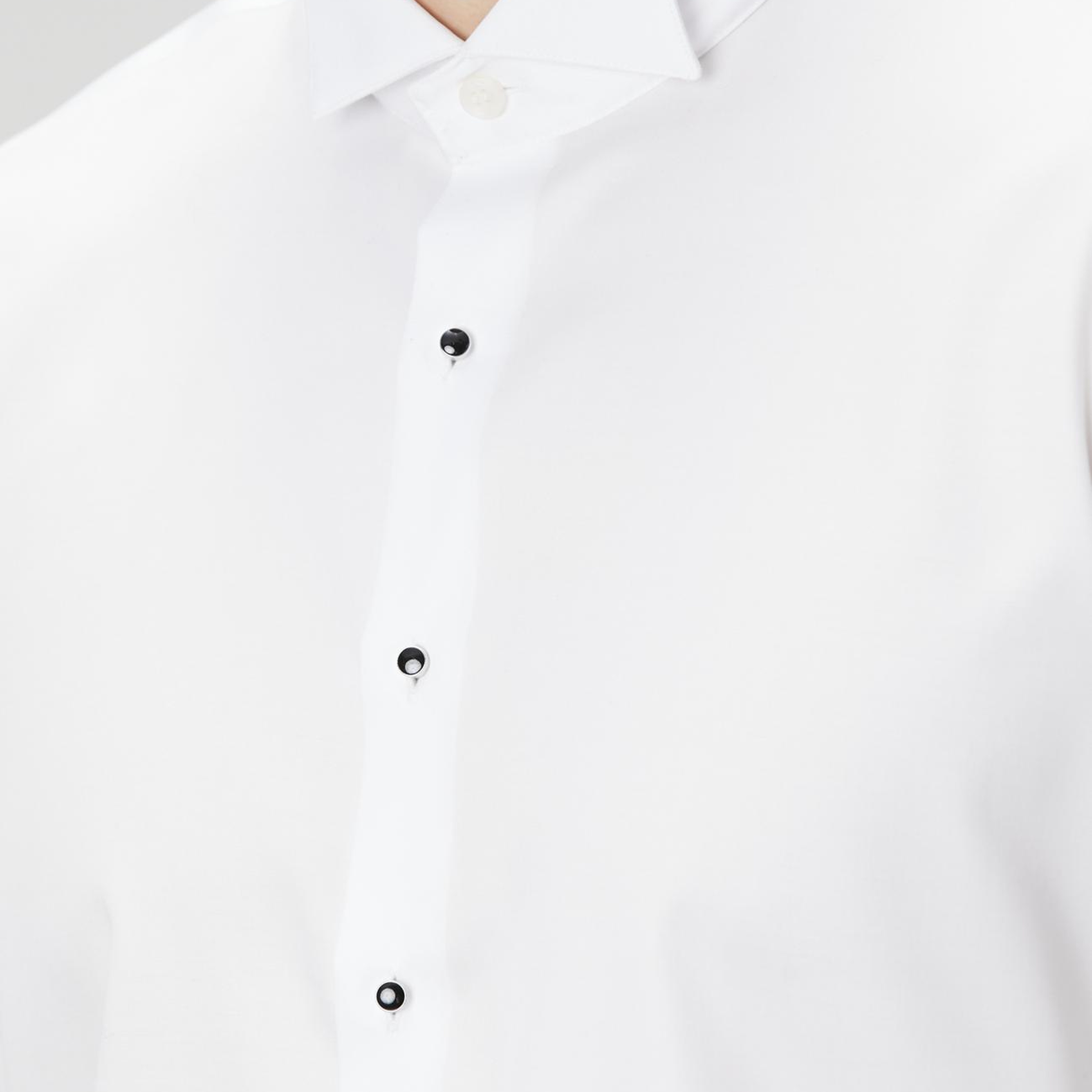 Network Erkek Non-Iron Beyaz Smokin Gömlek