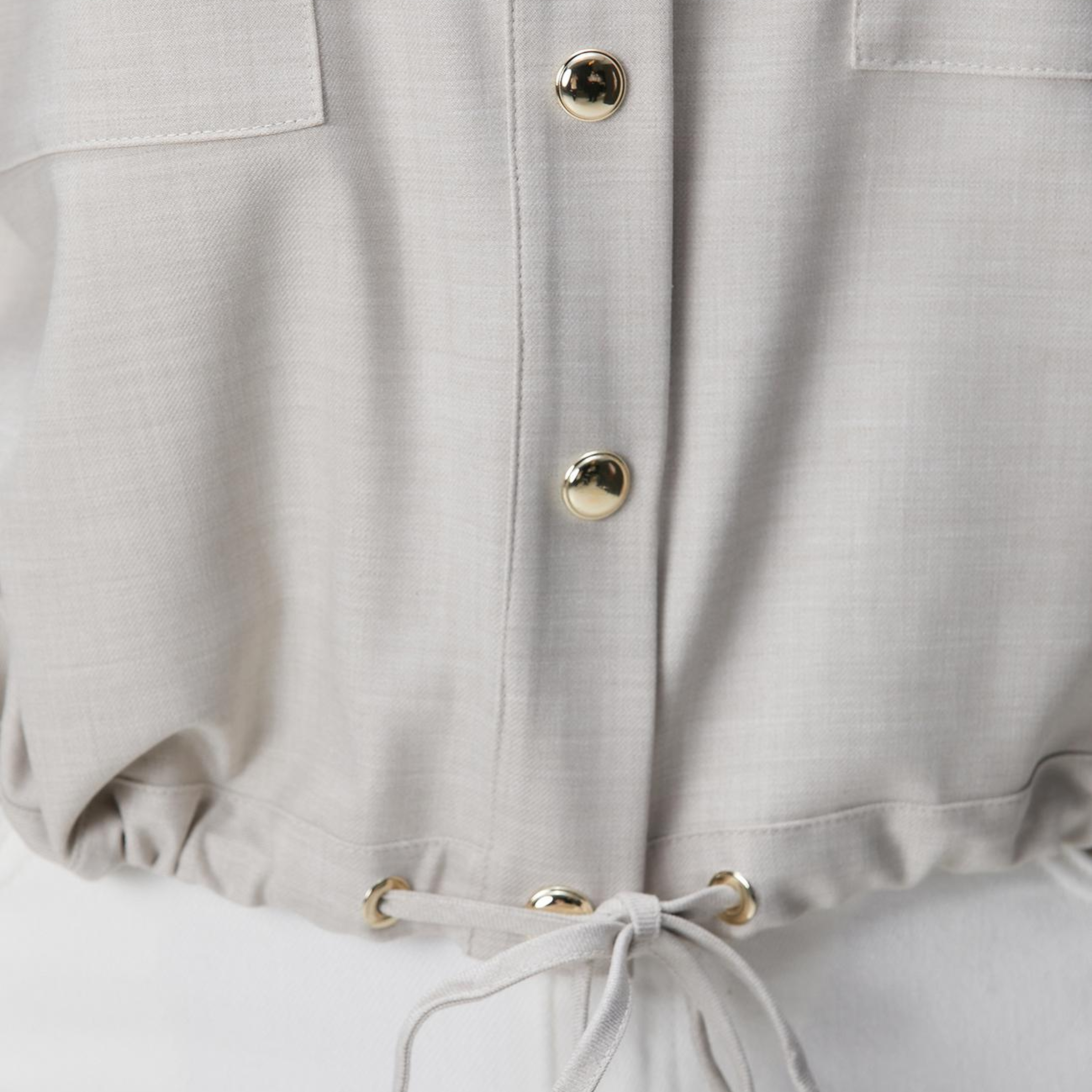 Network Kadın Bej Cep Kapaklı Dış Gömlek