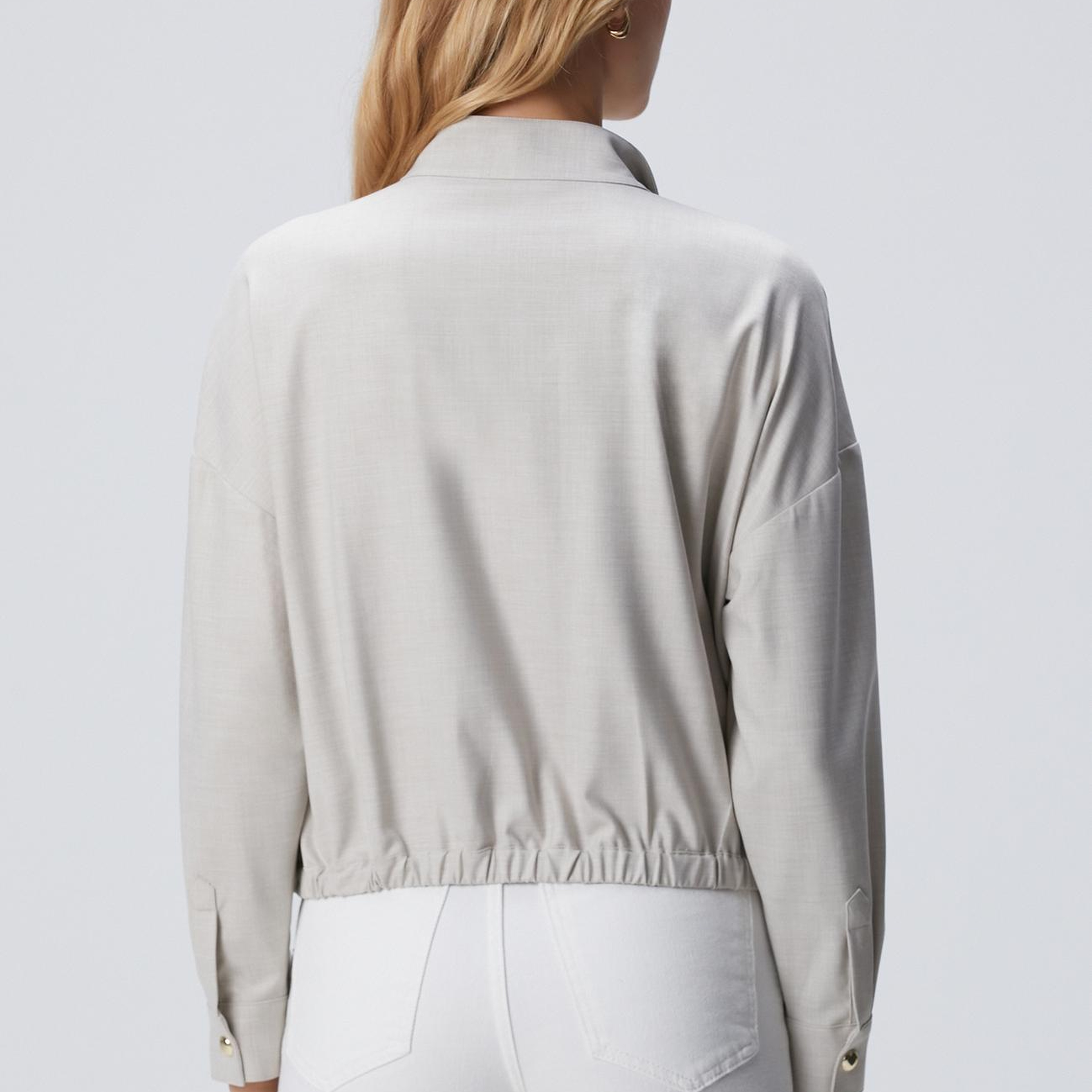 Network Kadın Bej Cep Kapaklı Dış Gömlek