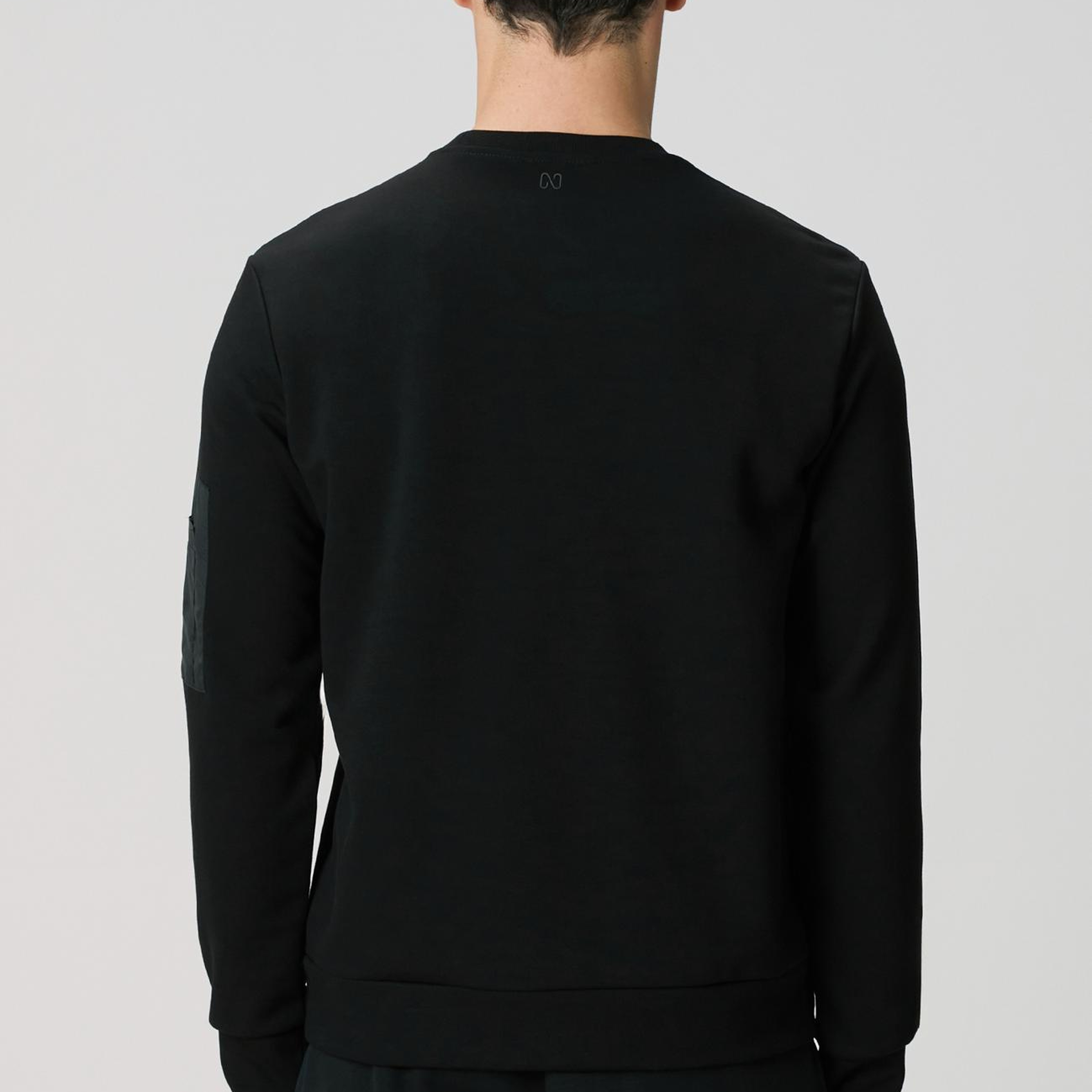 Network Erkek Siyah Fermuar Detaylı Sweatshirt