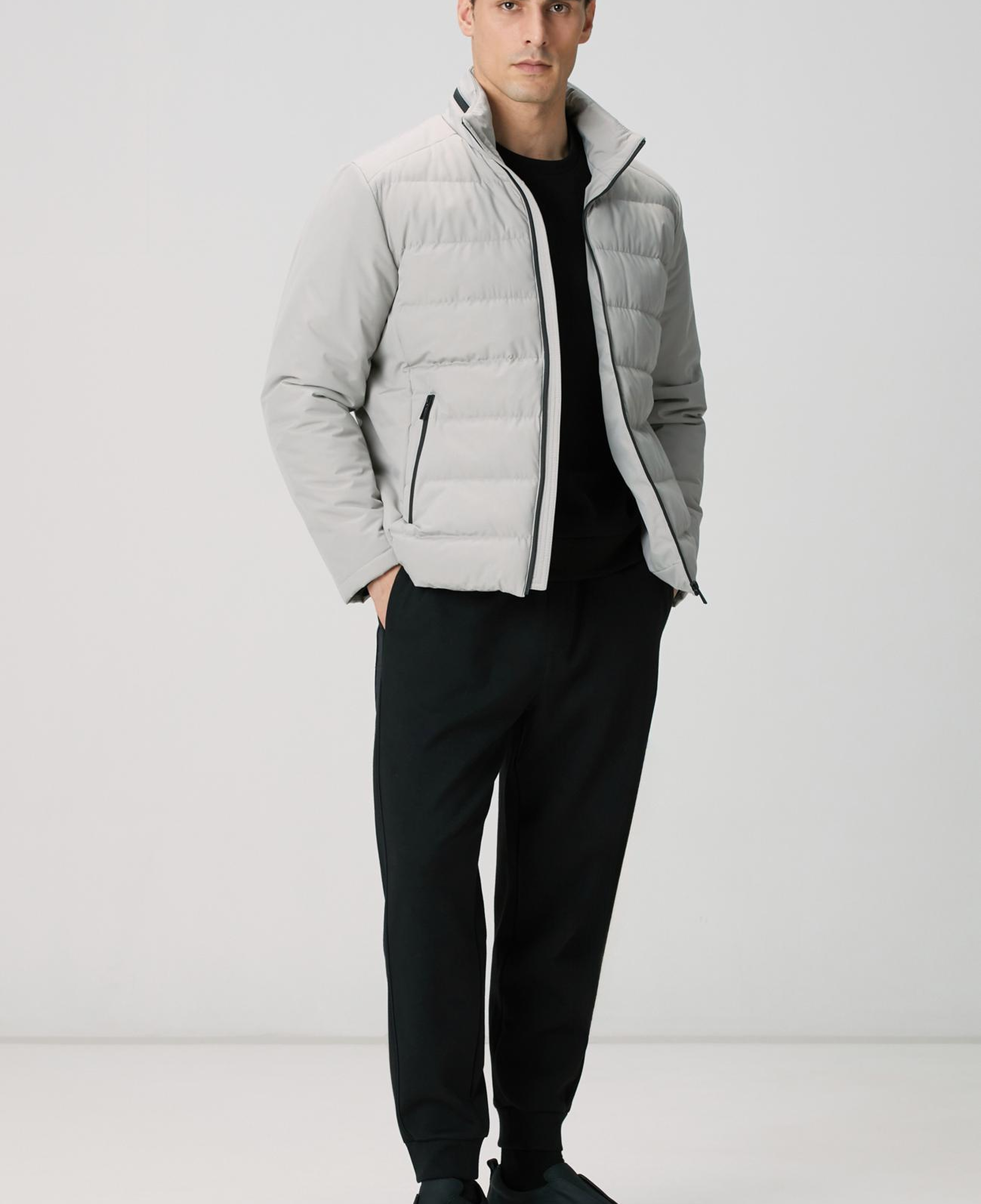 Network Erkek Siyah Fermuar Detaylı Sweatshirt