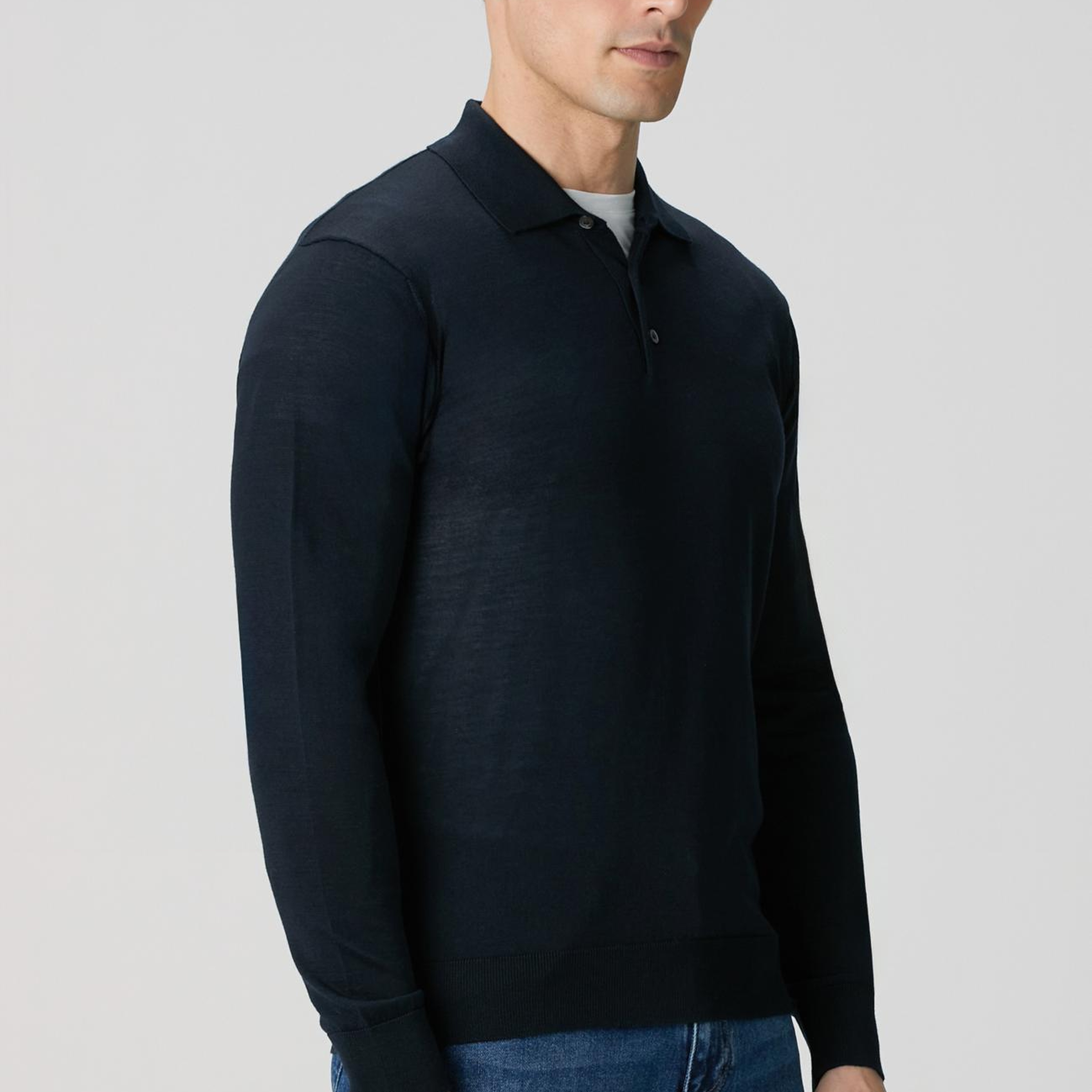 Network Erkek Limited Lacivert Yün Karışımlı Triko Kazak