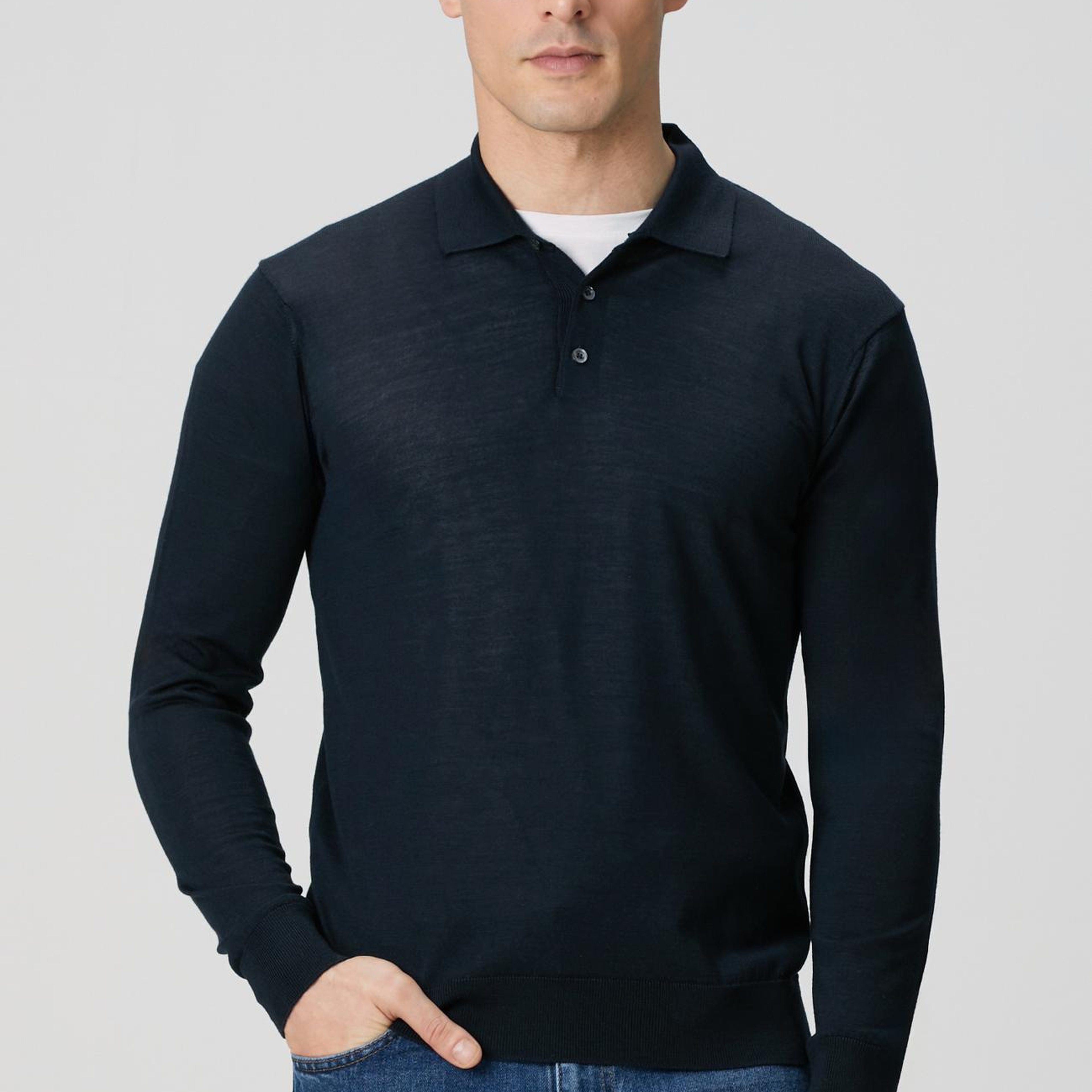 Network Erkek Limited Lacivert Yün Karışımlı Triko Kazak