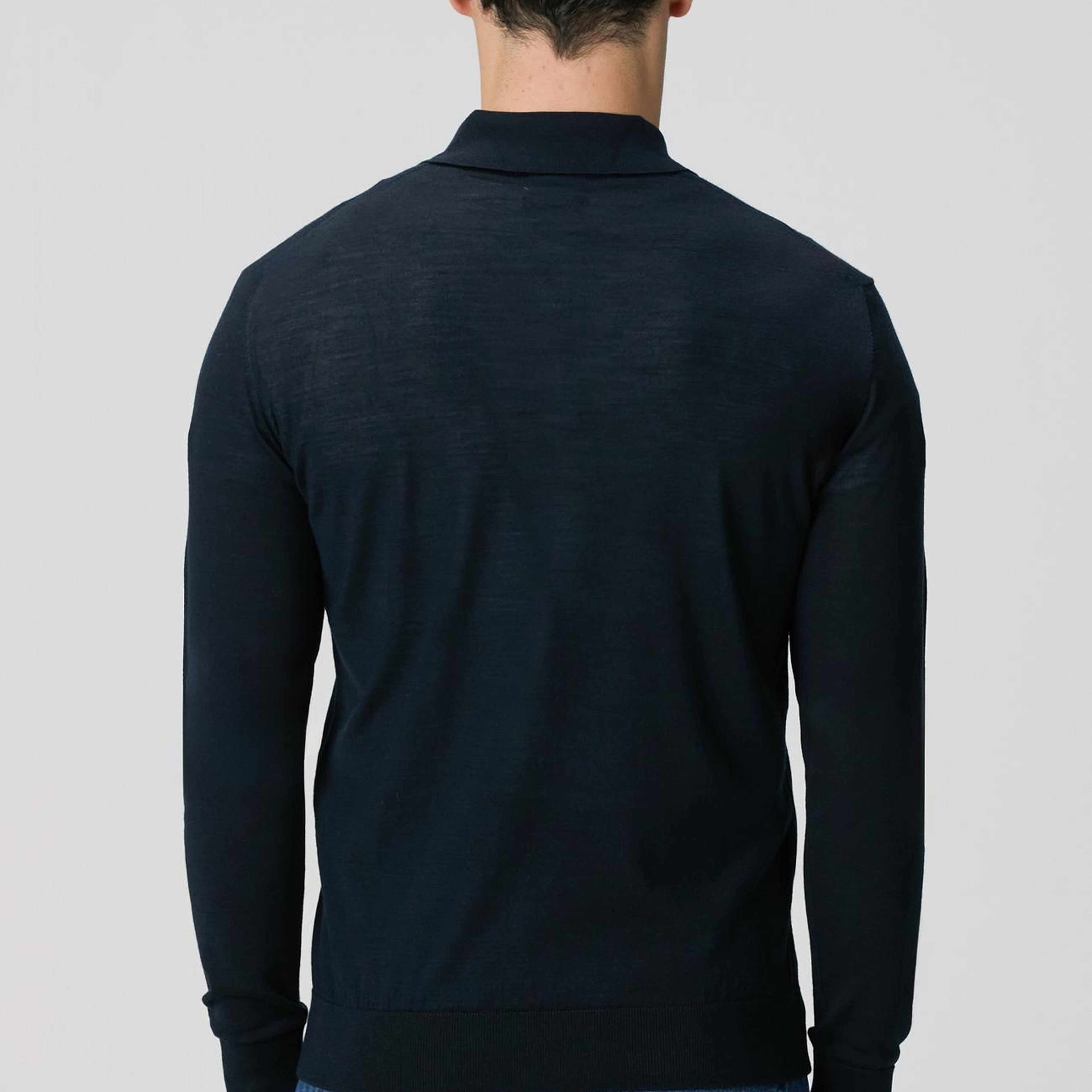 Network Erkek Limited Lacivert Yün Karışımlı Triko Kazak