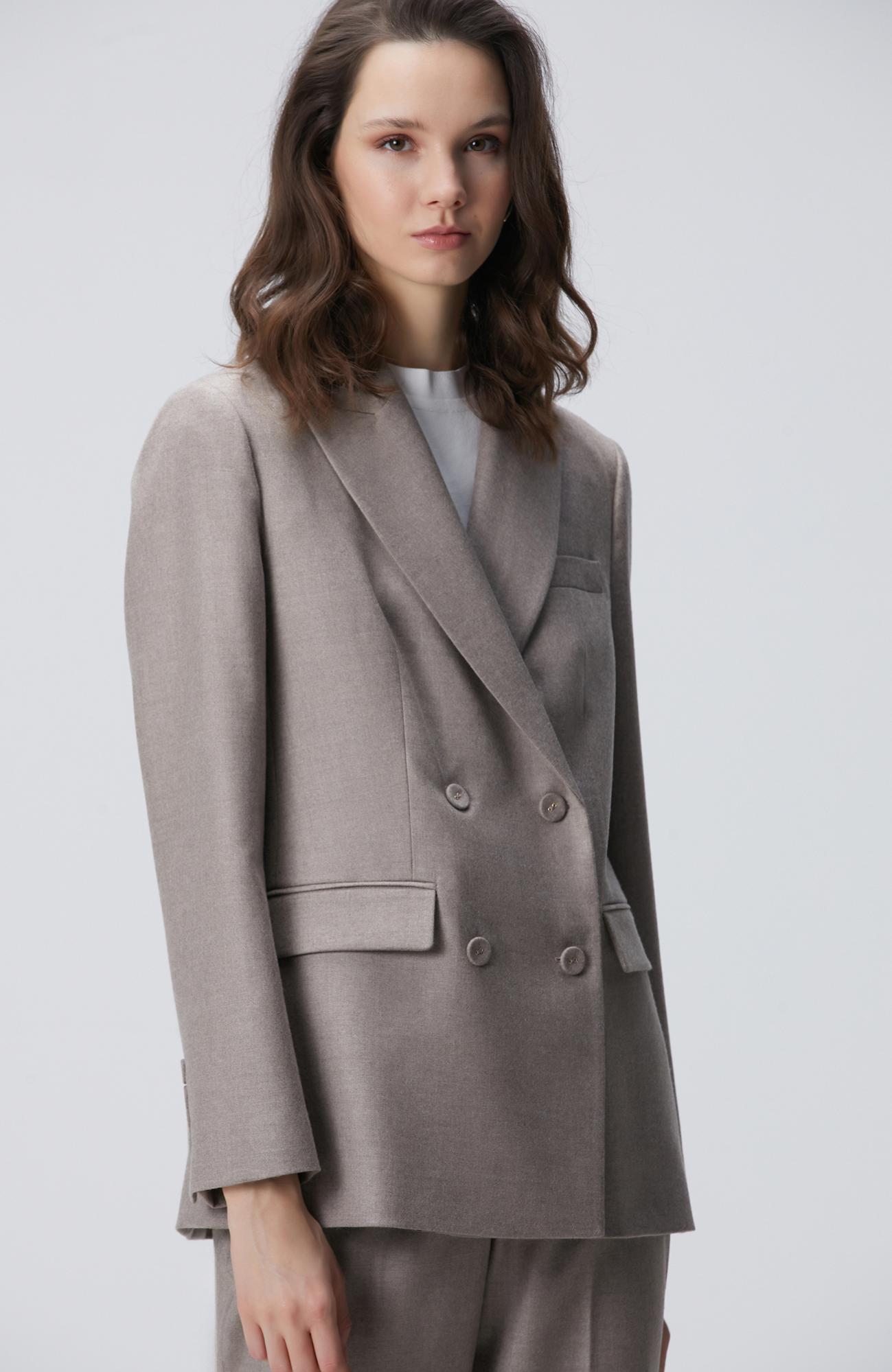 Network Kadın Limited Loro Piana Vizon Kaşmir Karışımlı Yün Ceket