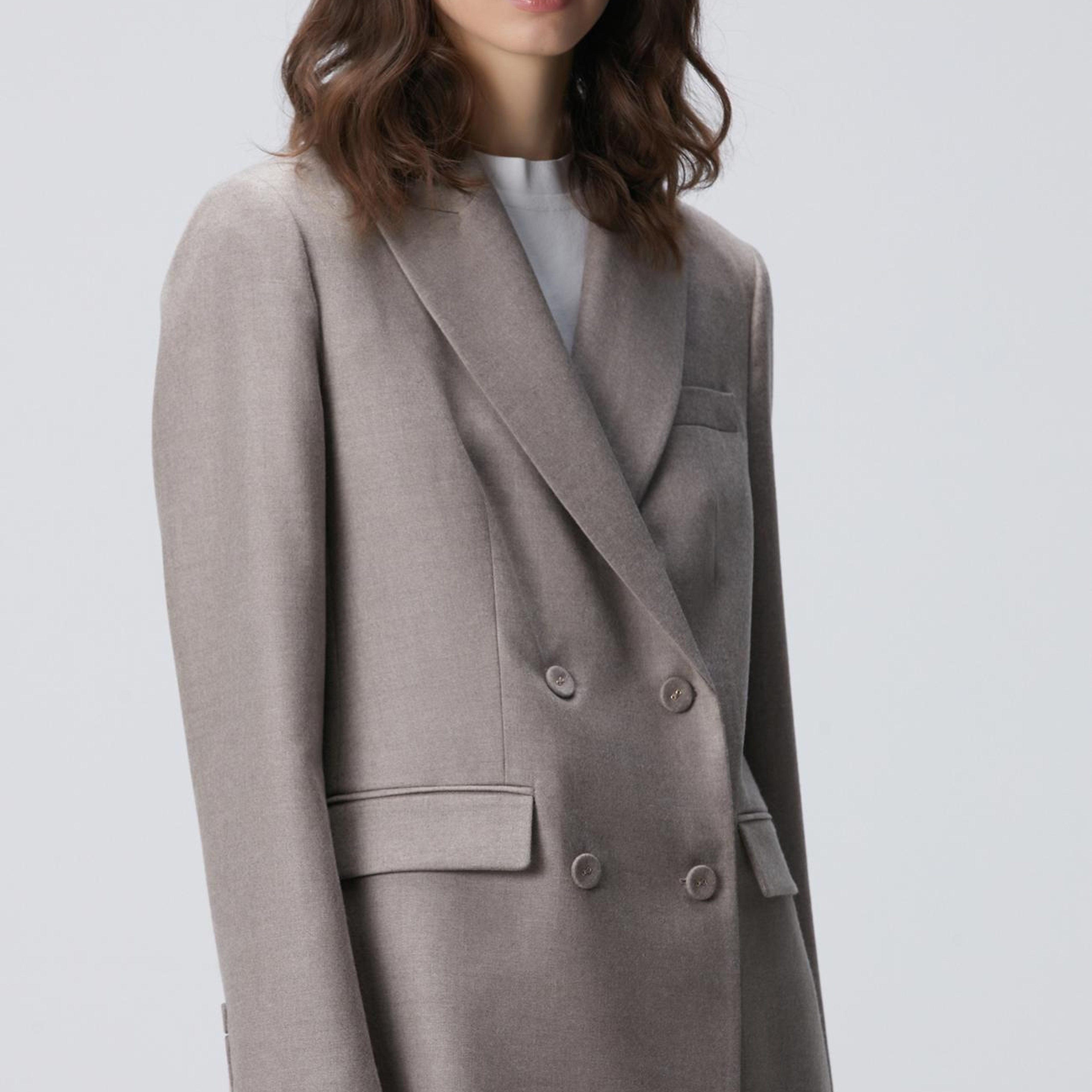 Network Kadın Limited Loro Piana Vizon Kaşmir Karışımlı Yün Ceket