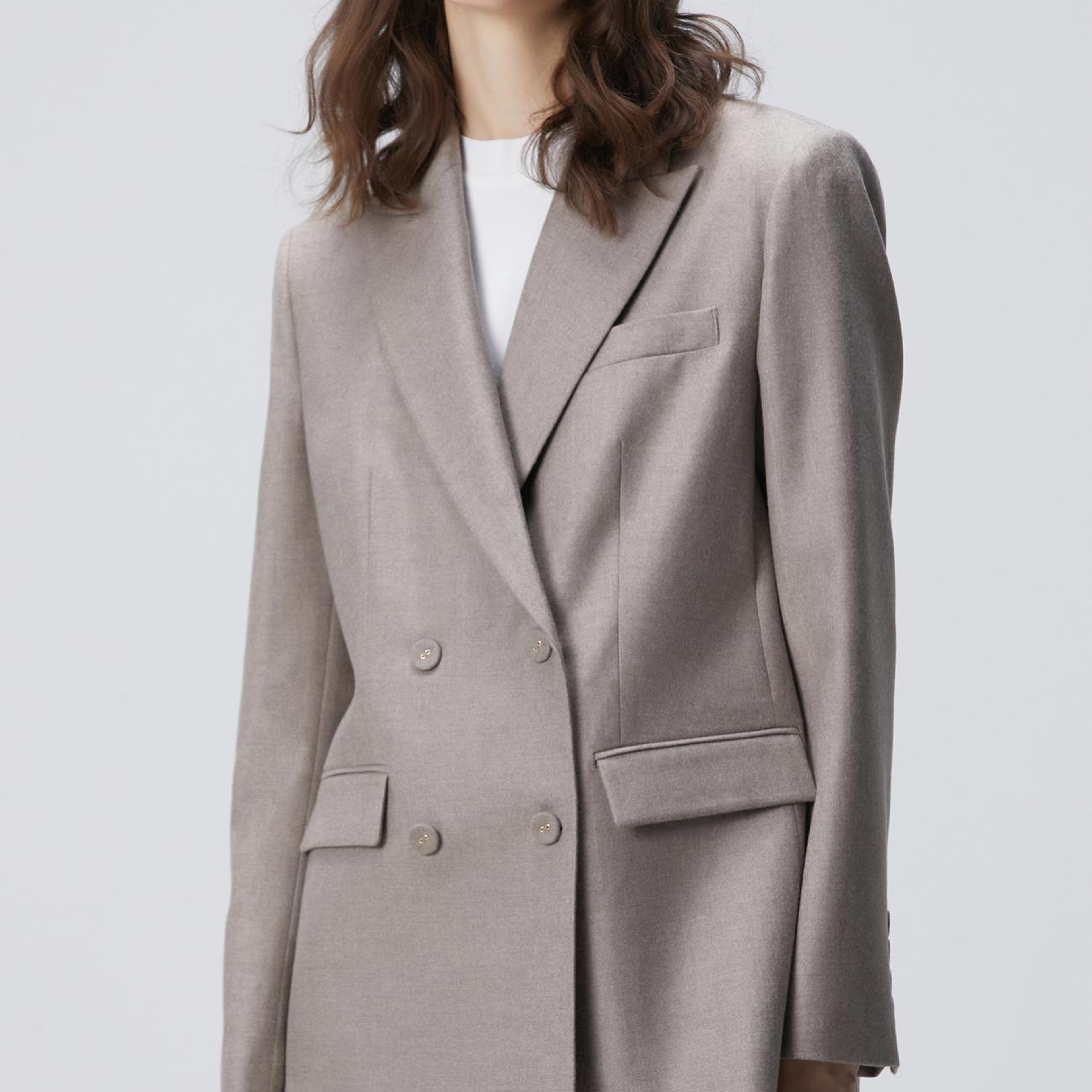 Network Kadın Limited Loro Piana Vizon Kaşmir Karışımlı Yün Ceket