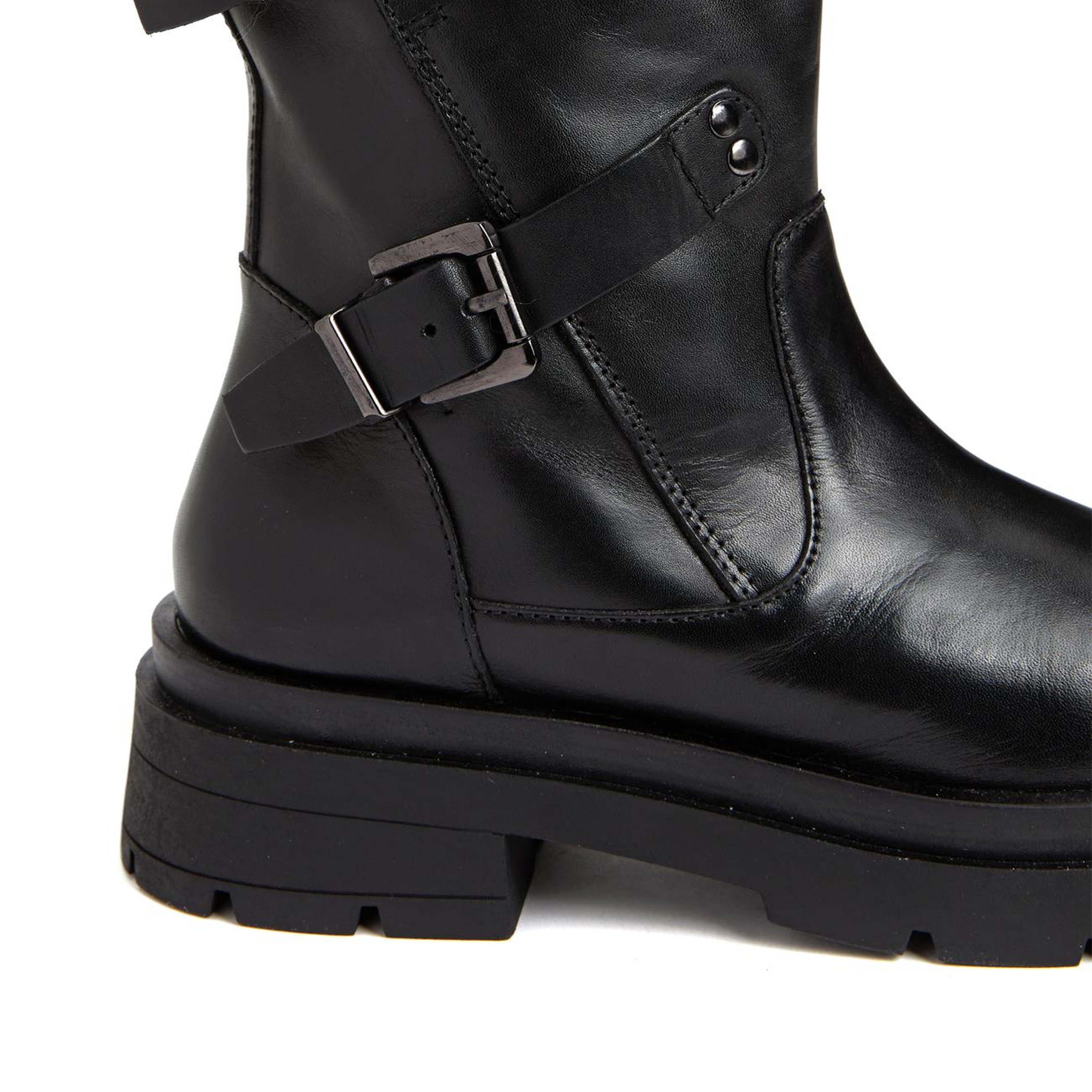 Divarese Kadın Siyah Deri Bot