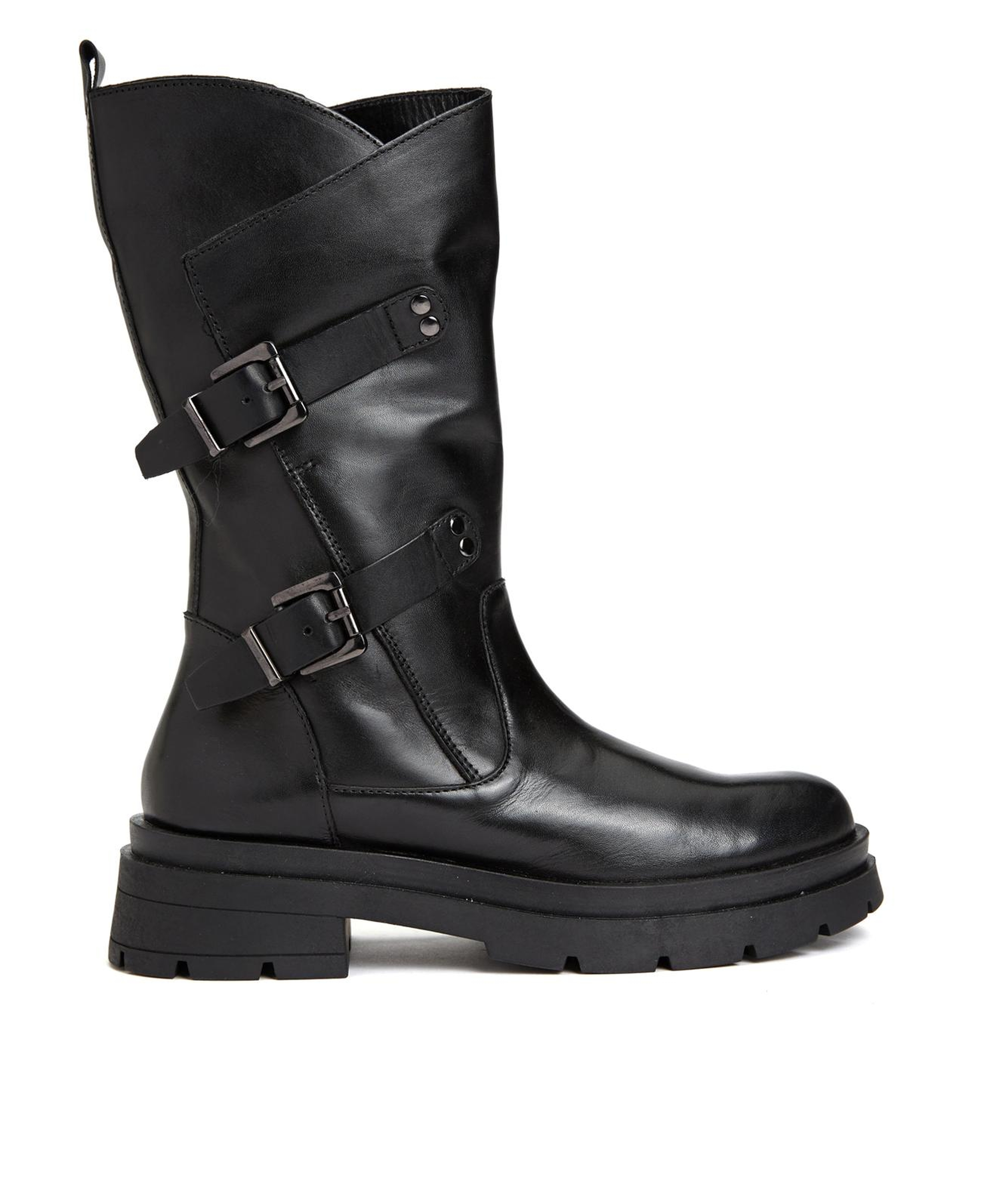 Divarese Kadın Siyah Deri Bot