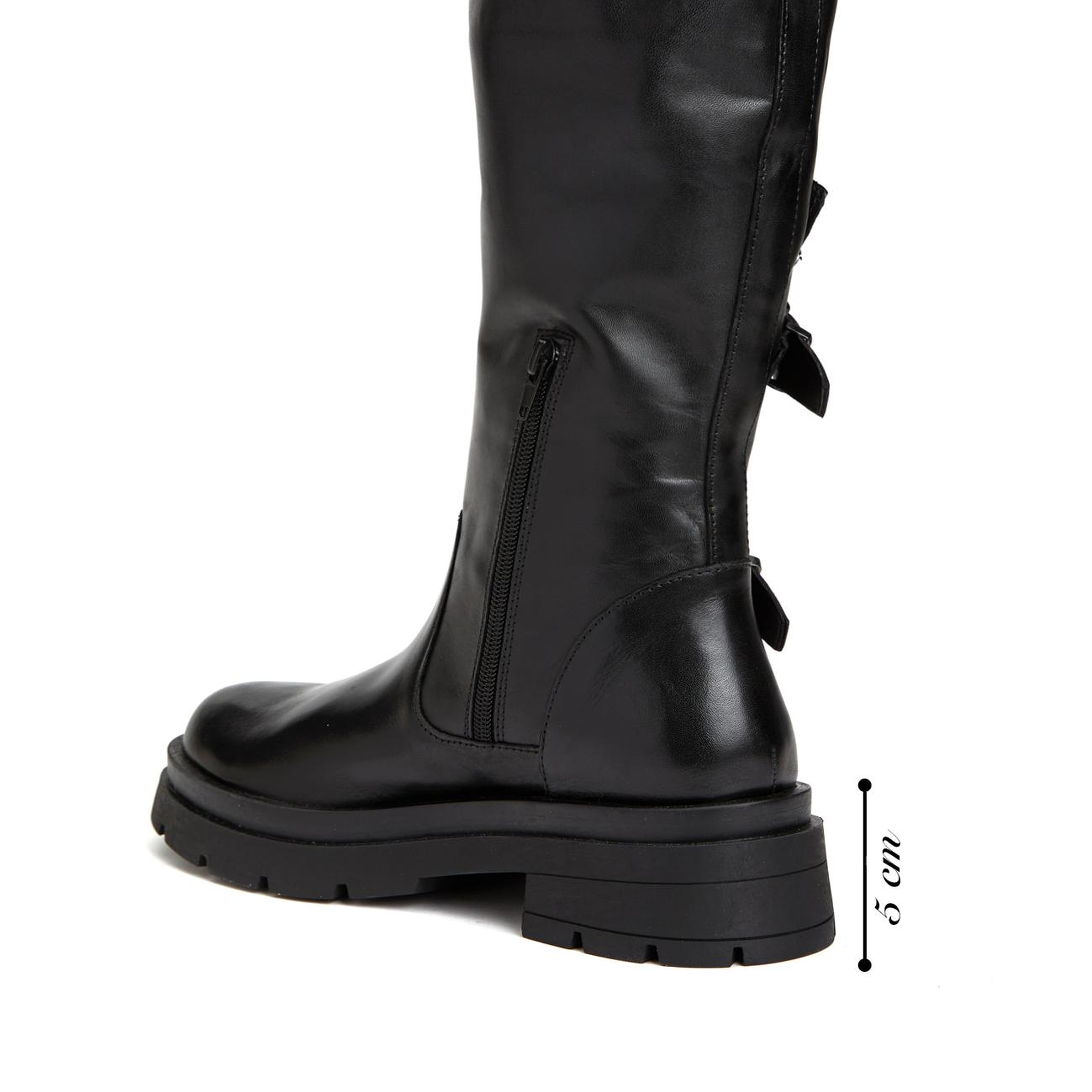 Divarese Kadın Siyah Deri Bot