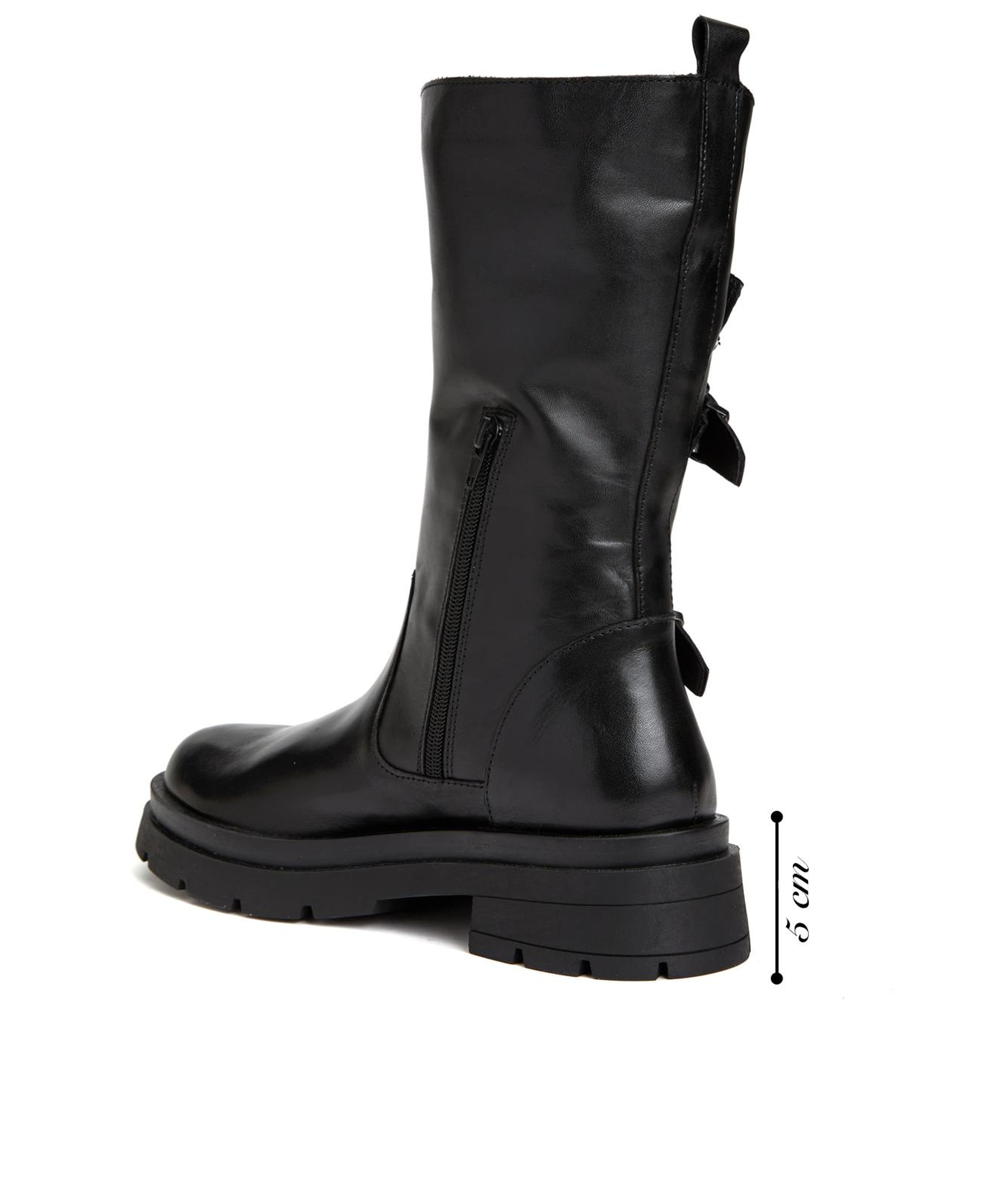 Divarese Kadın Siyah Deri Bot