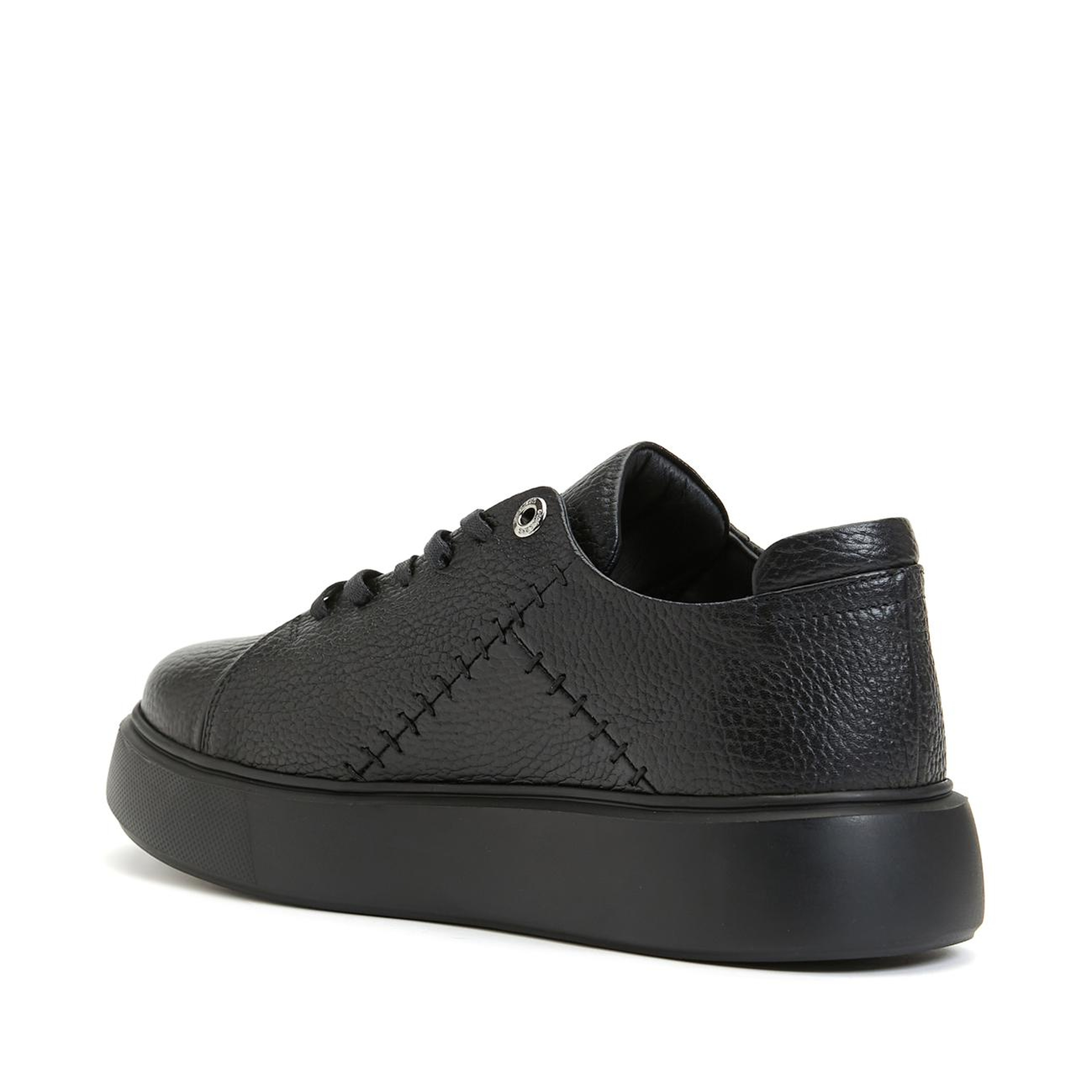 Divarese Kadın Siyah Deri Sneaker