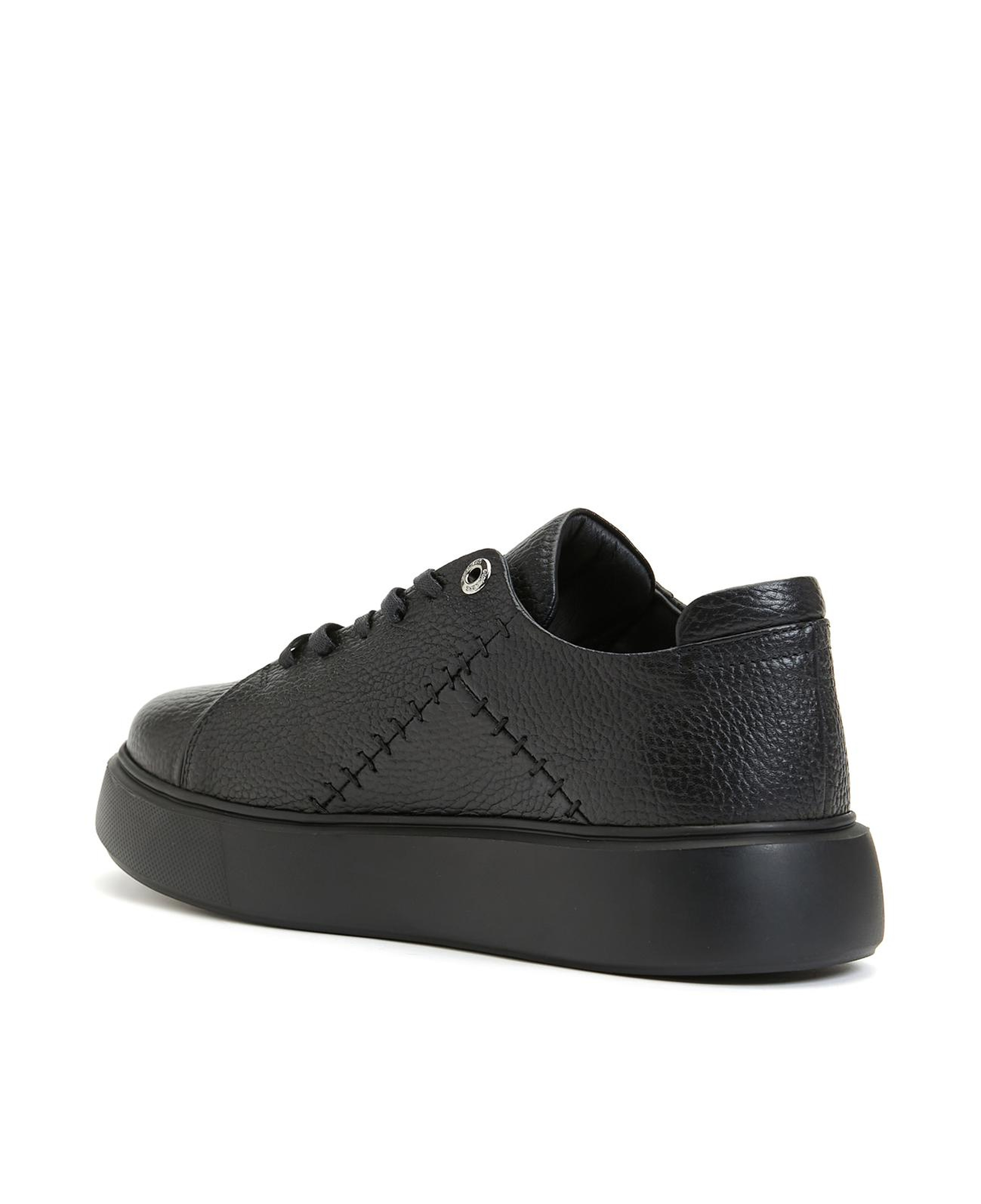 Divarese Kadın Siyah Deri Sneaker