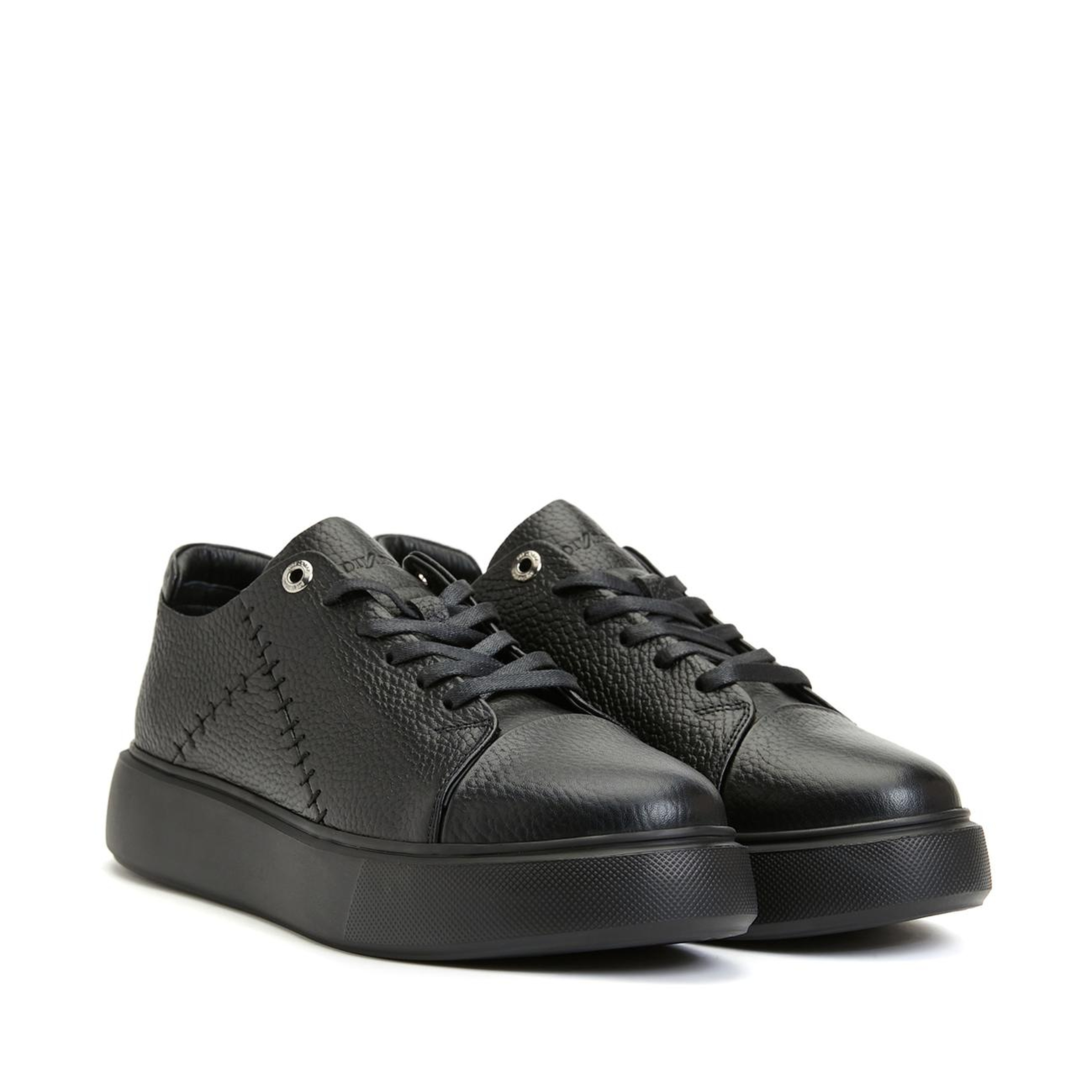 Divarese Kadın Siyah Deri Sneaker