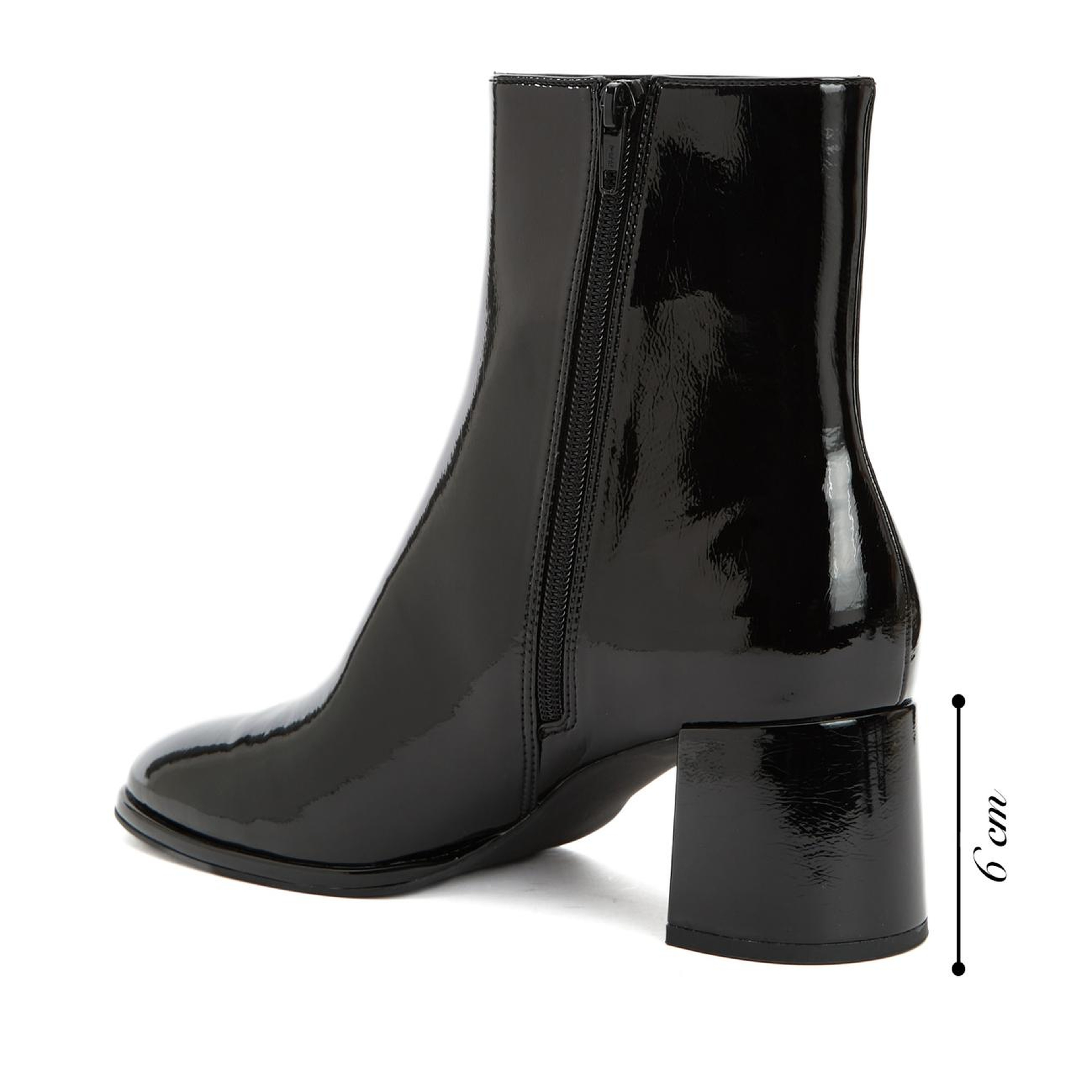 Divarese Kadın Siyah Parlak Bot