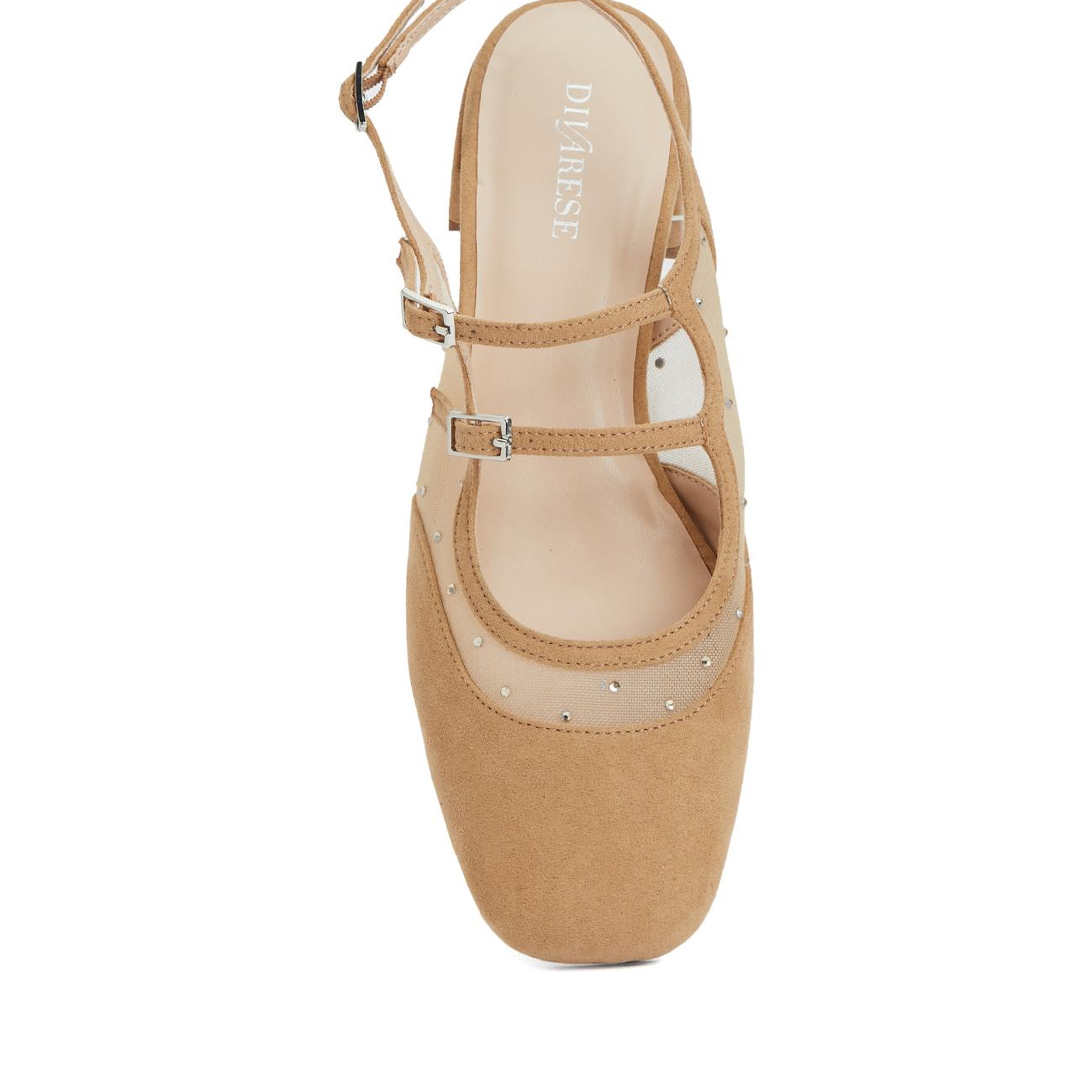 Divarese Kadın Kum Tül Detaylı Mary Jane Babet