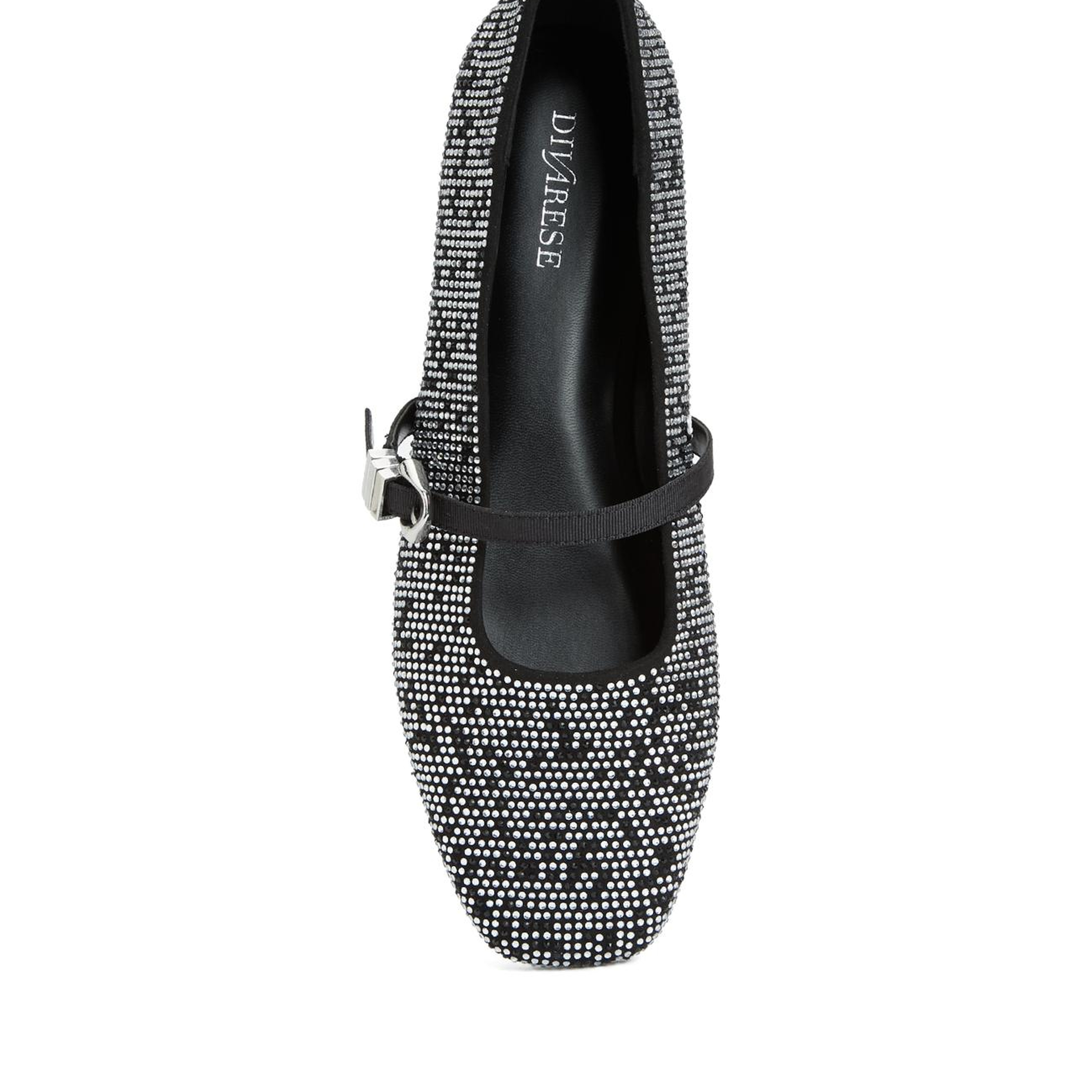 Divarese Kadın Silver Taşlı Mary Jane Babet