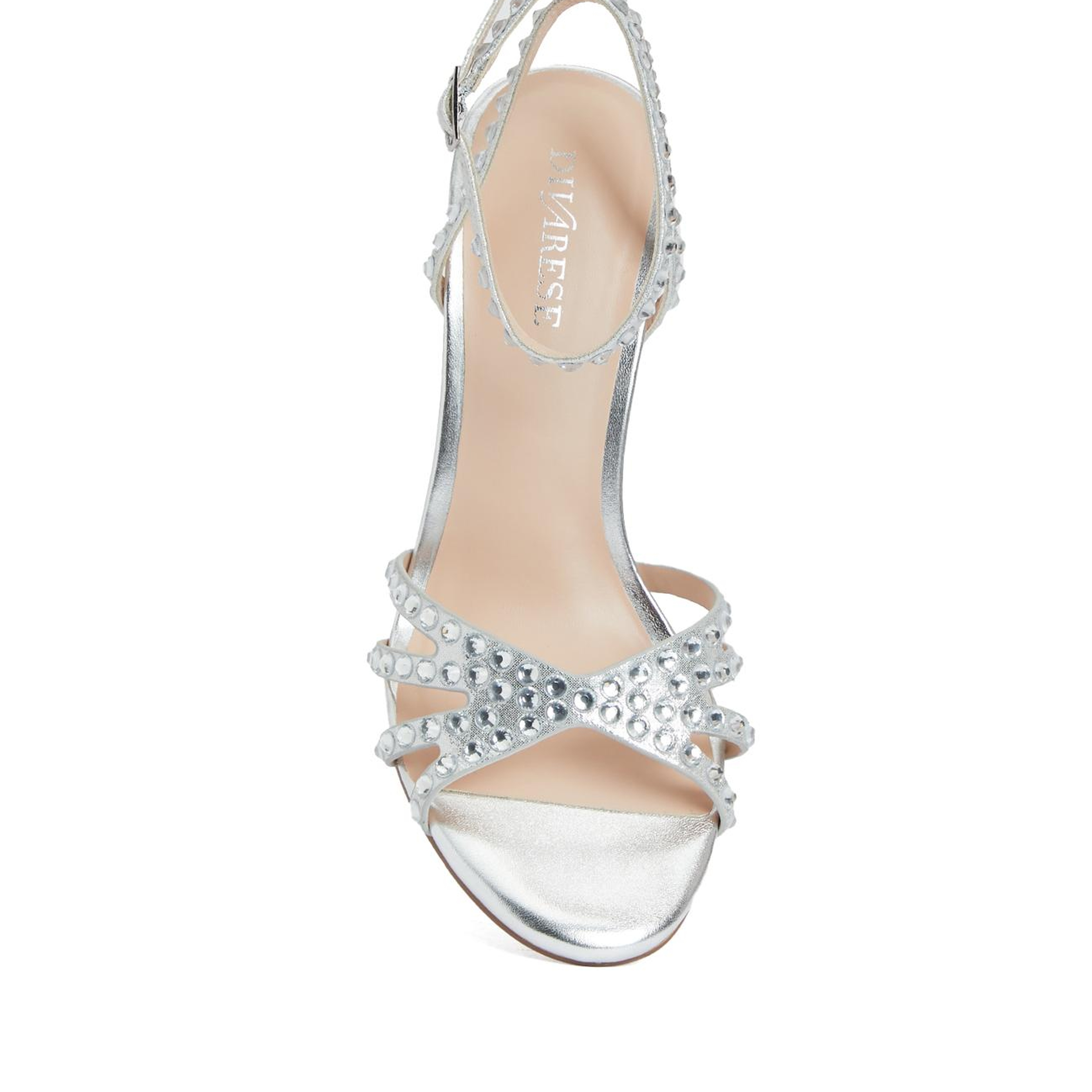 Divarese Kadın Silver Bantlı Topuklu Sandalet