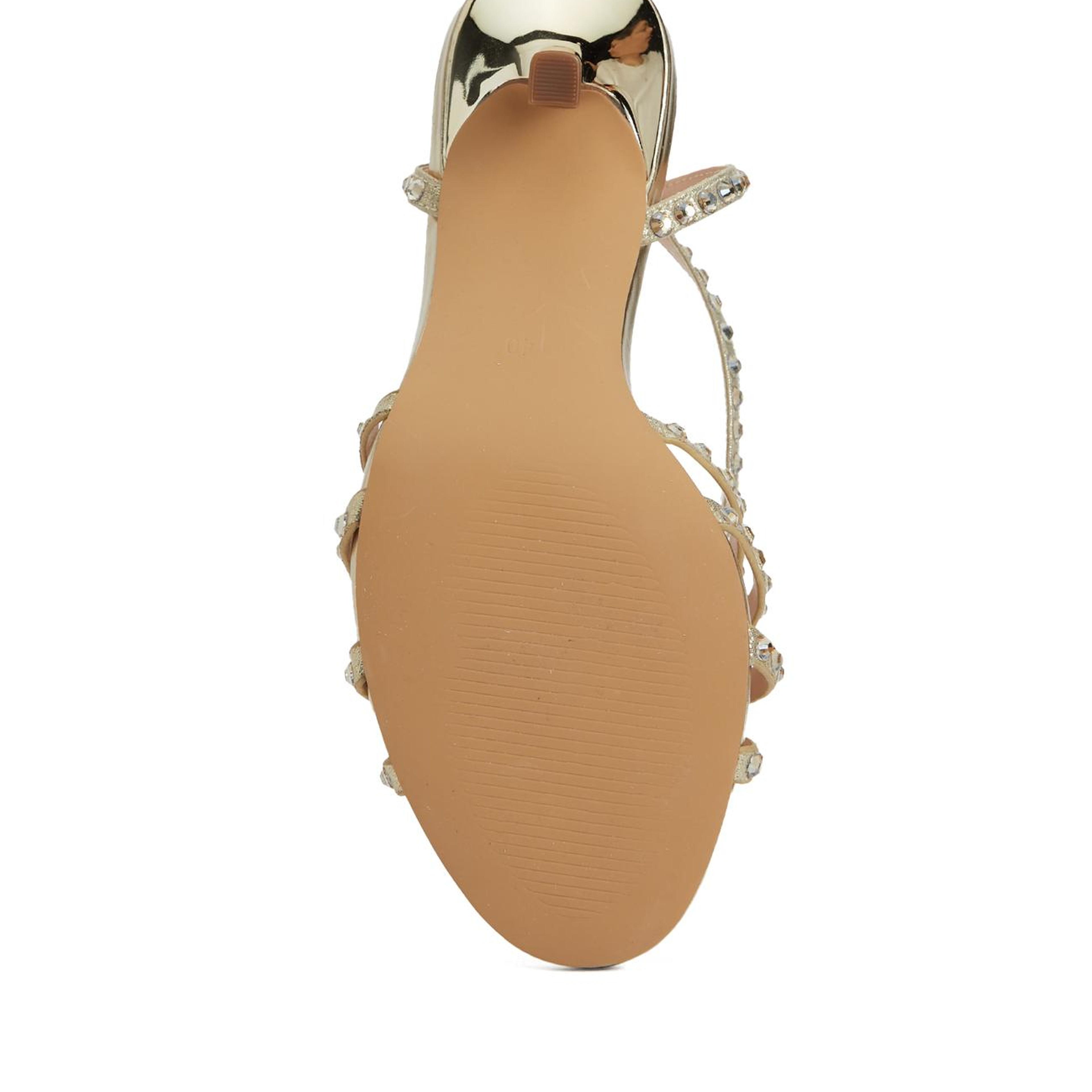 Divarese Kadın Gold Bantlı Topuklu Sandalet