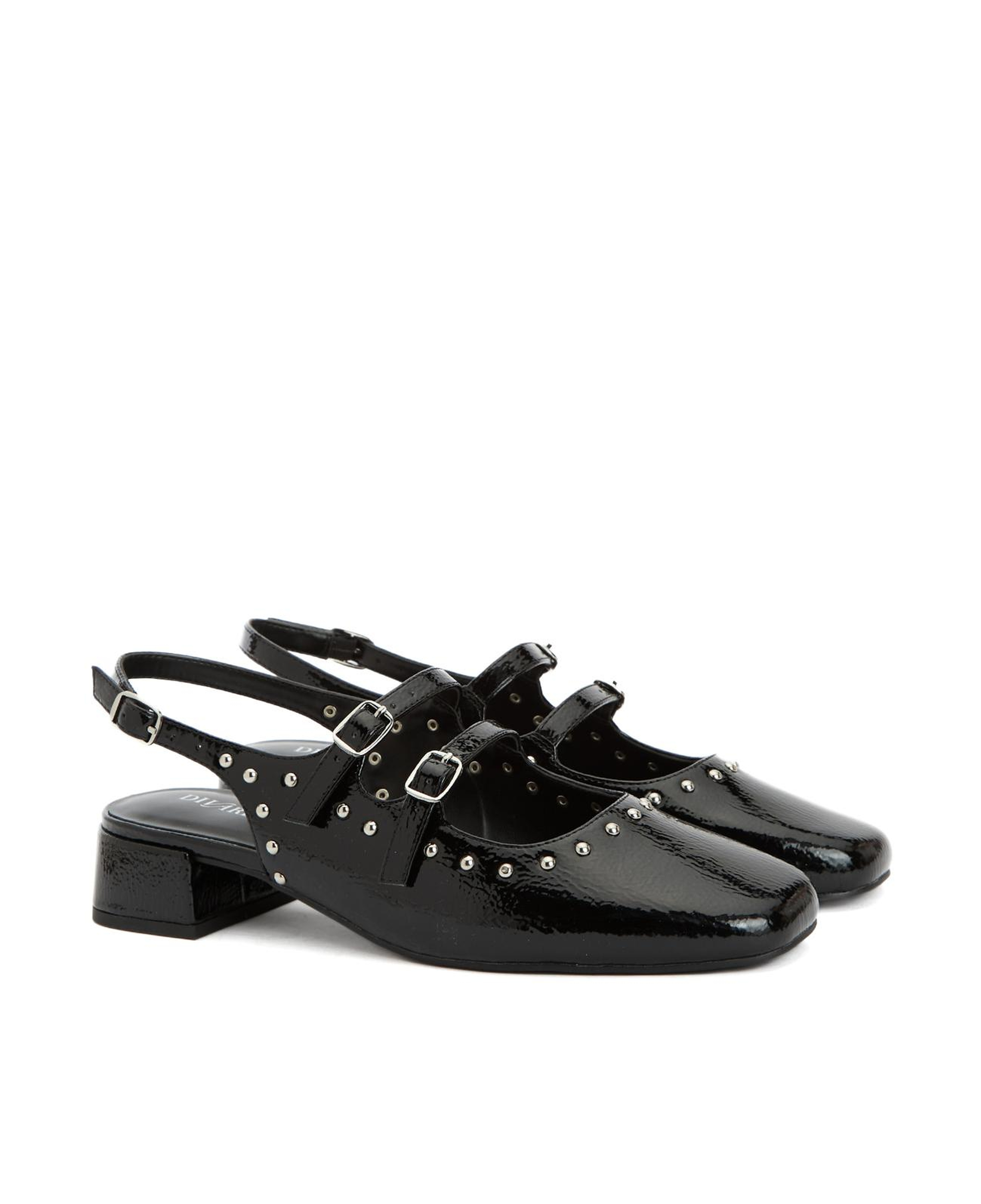 Divarese Kadın Siyah Taşlı Mary Jane Babet