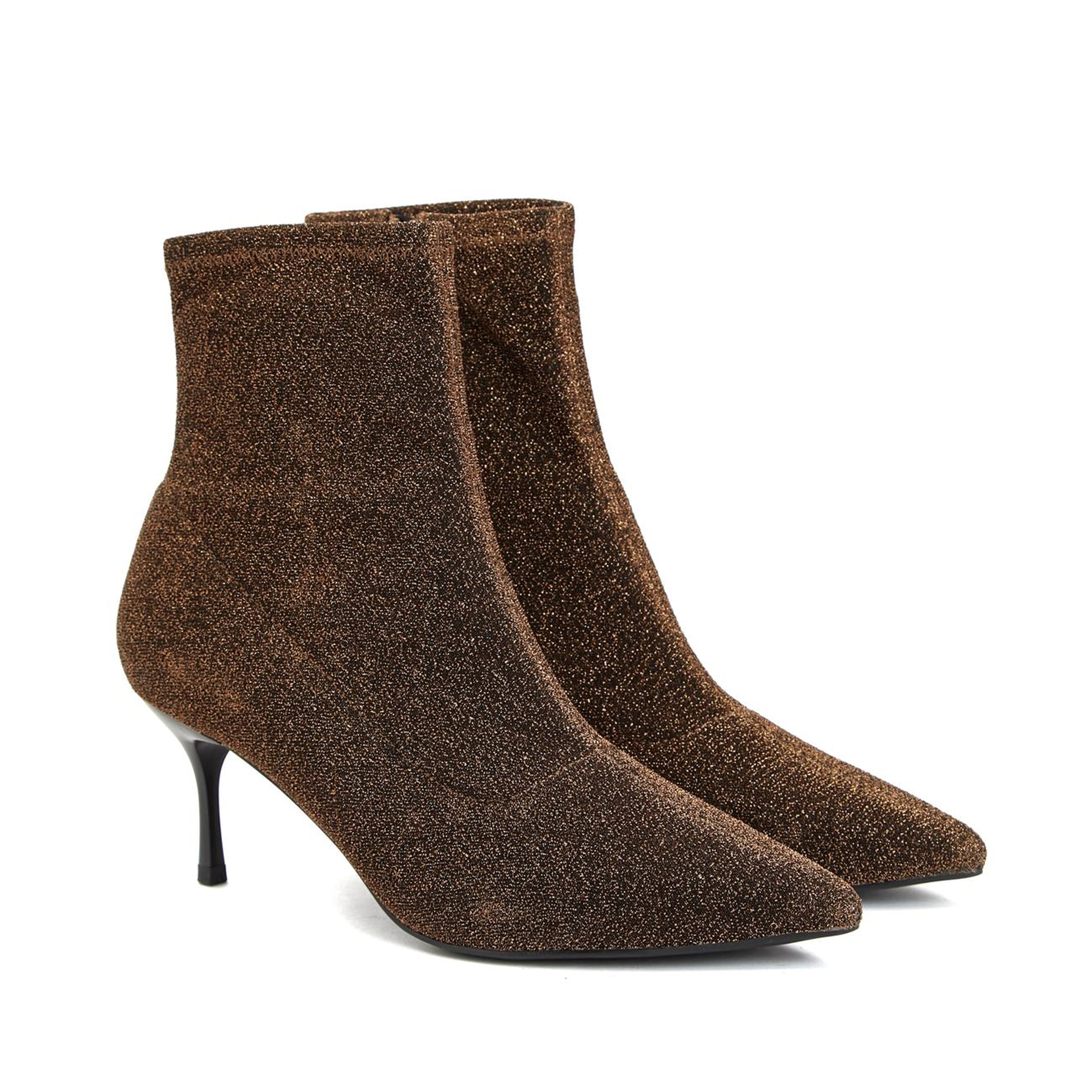 Divarese Kadın Bronz Desenli Bot