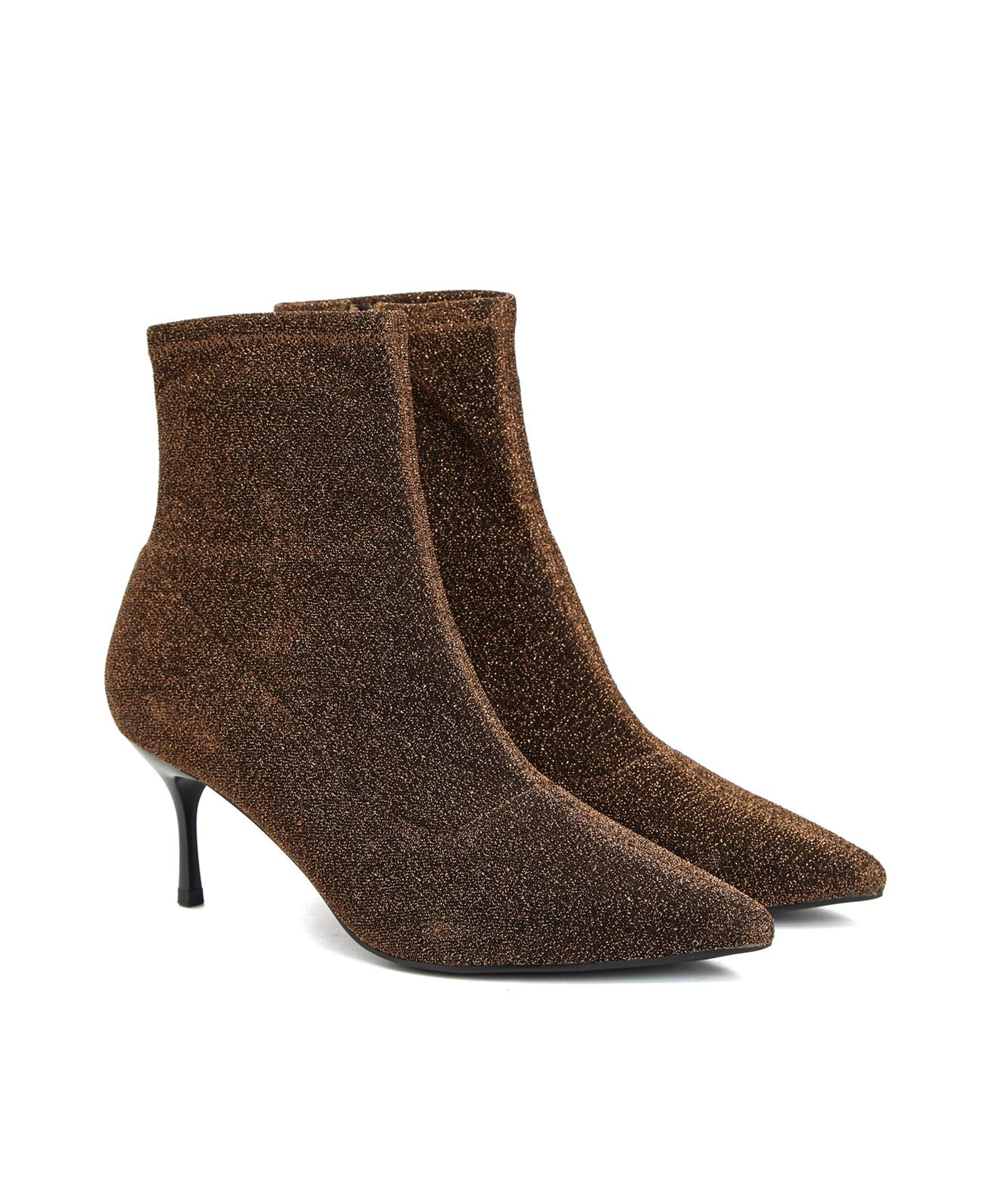 Divarese Kadın Bronz Desenli Bot