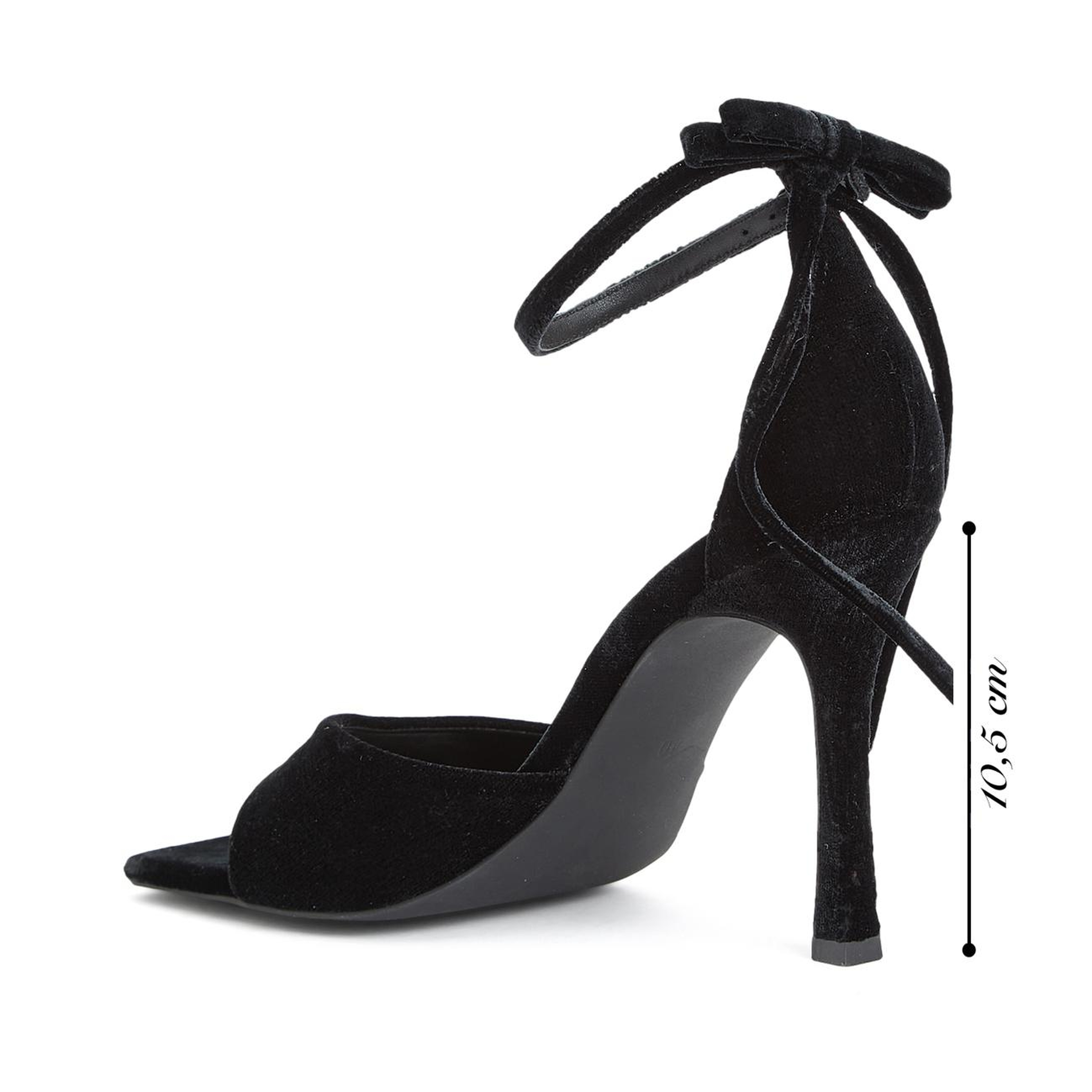 Divarese Kadın Siyah Bantlı Topuklu Sandalet