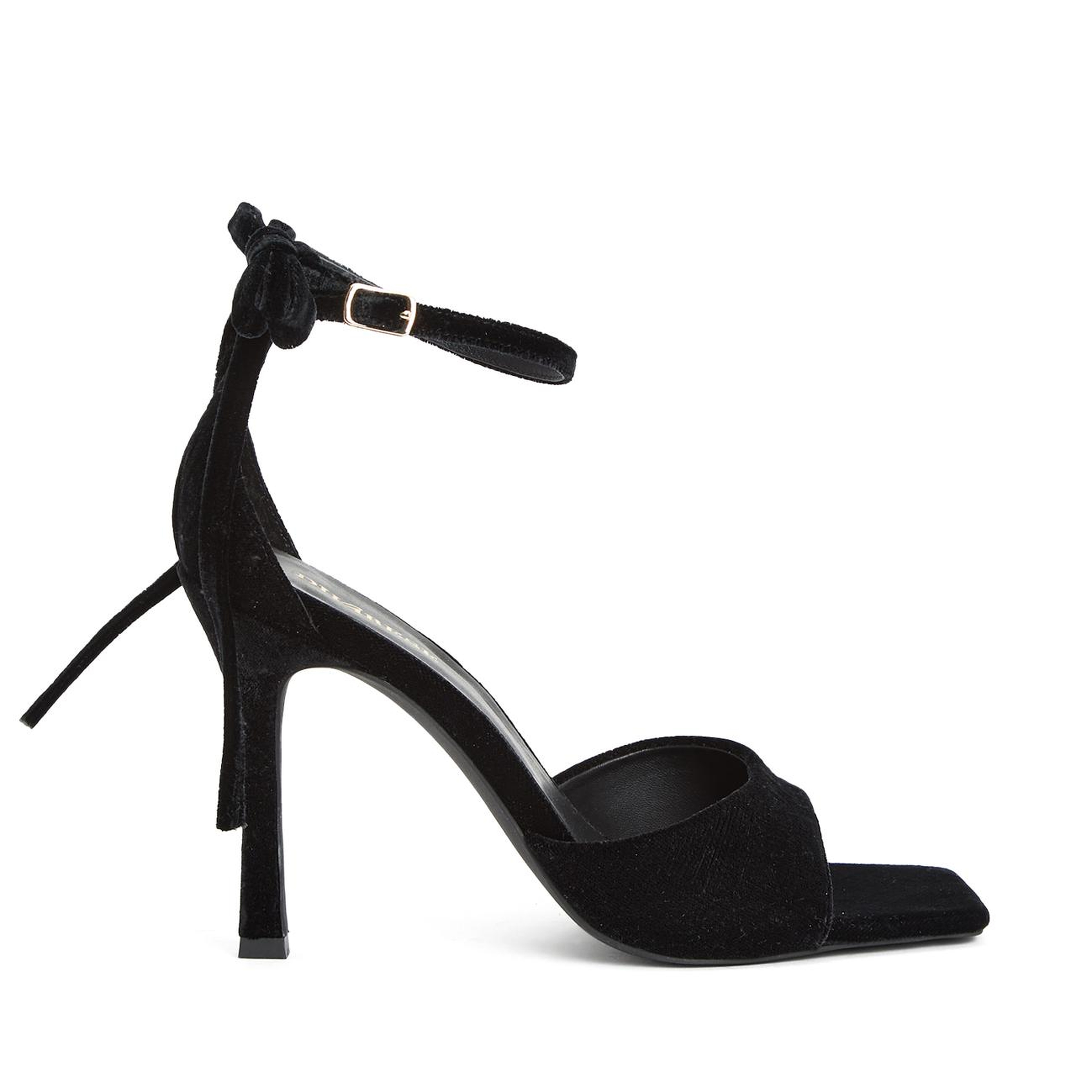 Divarese Kadın Siyah Bantlı Topuklu Sandalet