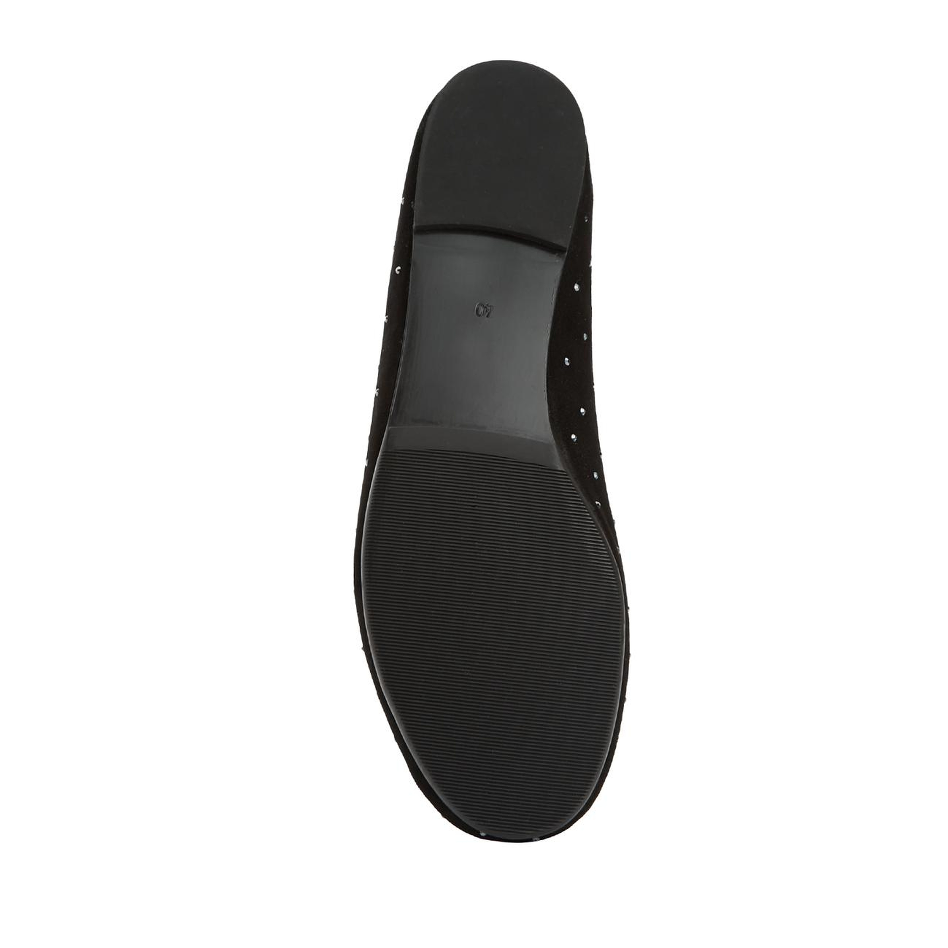 Divarese Kadın Siyah Taş Detaylı Süet Babet