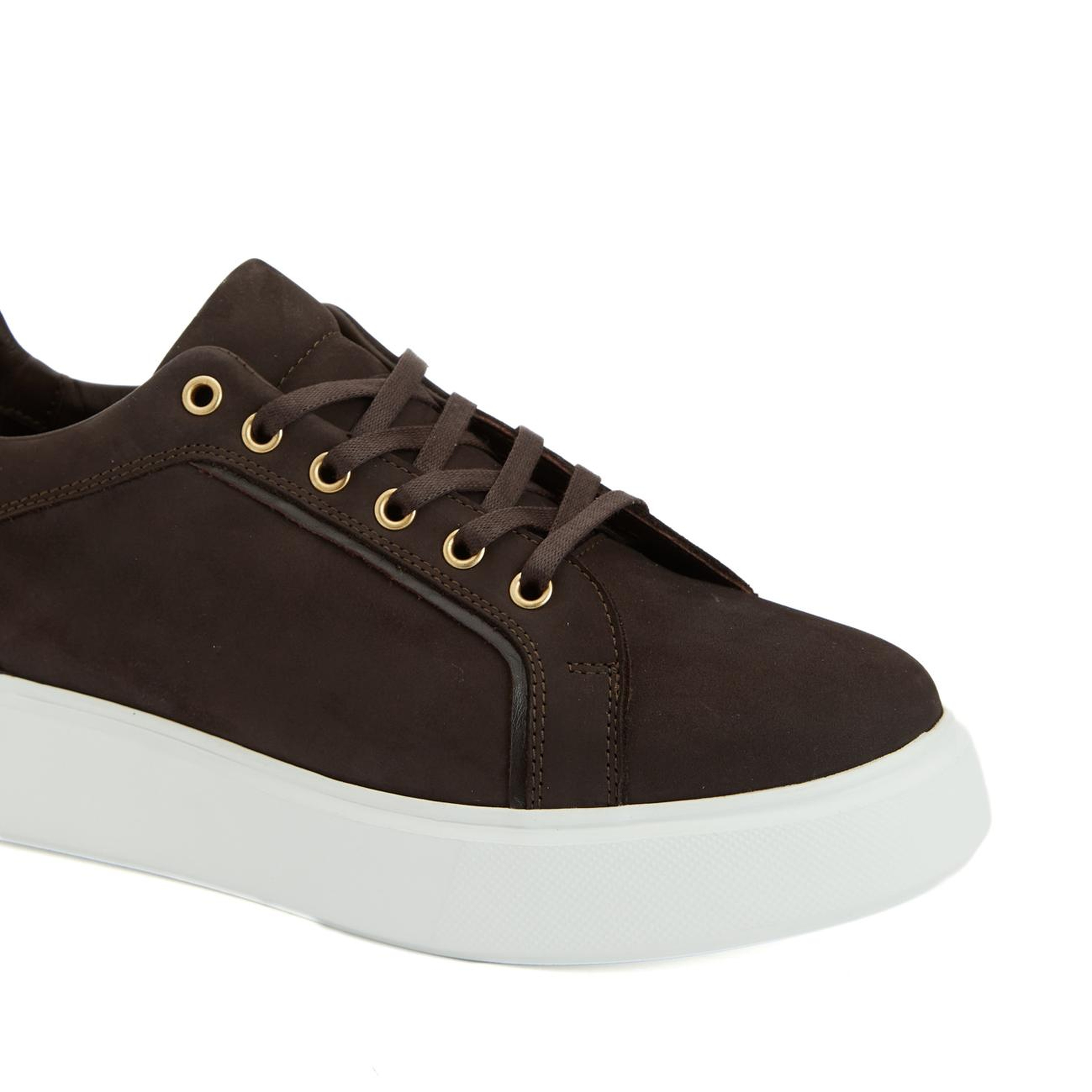 Divarese Kadın Acı Kahve Deri Sneaker