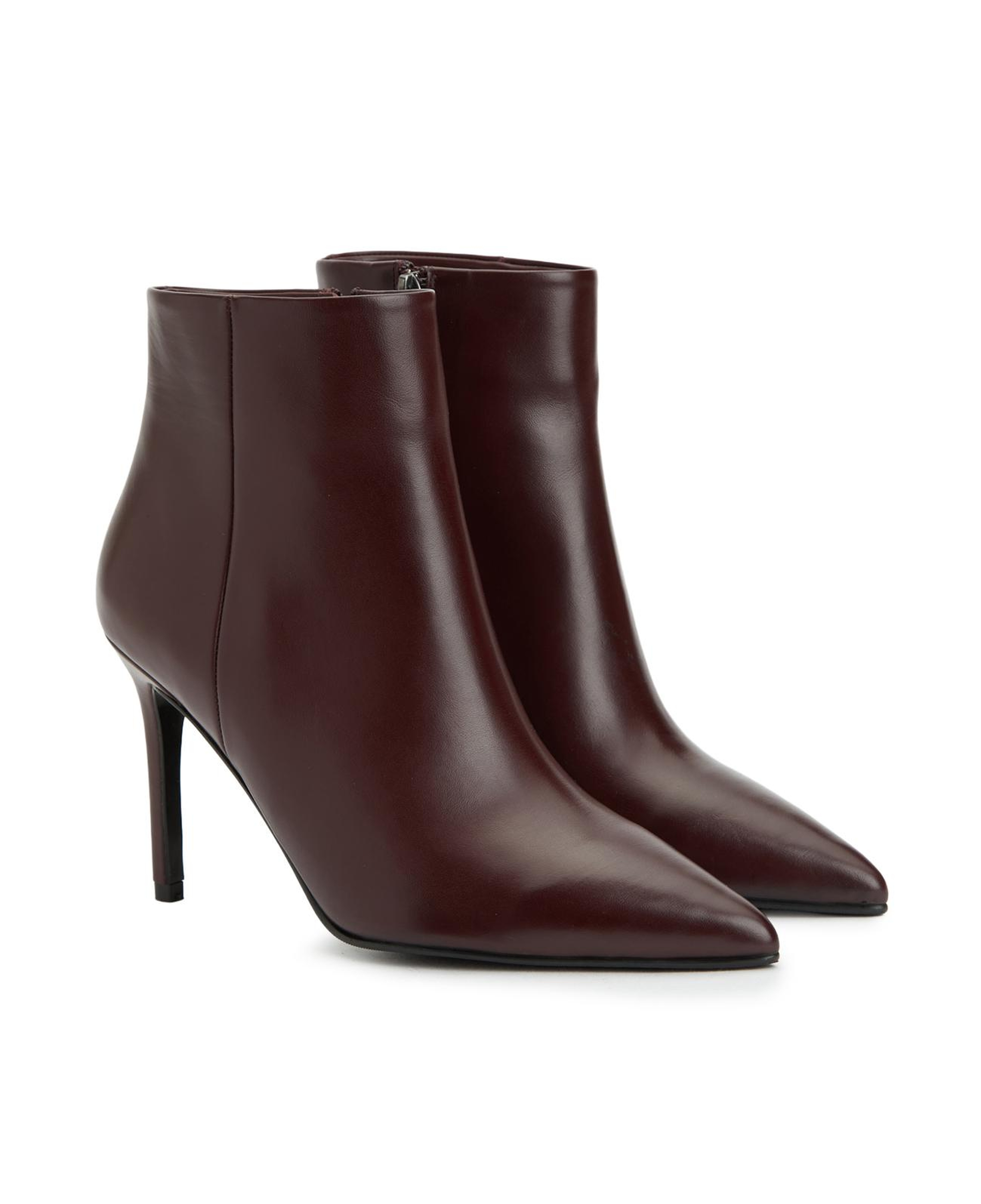 Divarese Kadın Bordo Deri Bot