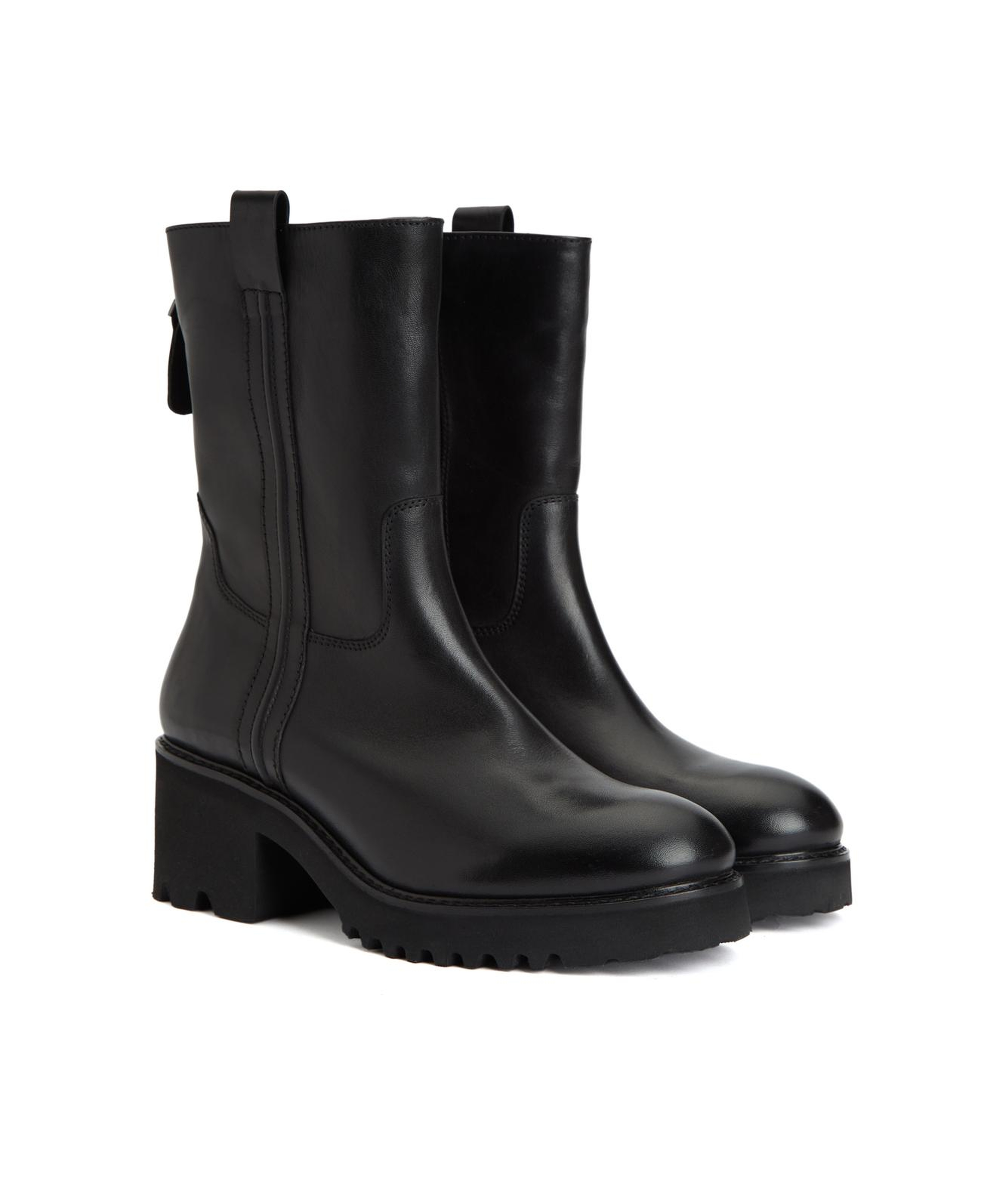 Divarese Kadın Siyah Fermuarlı Deri Bot