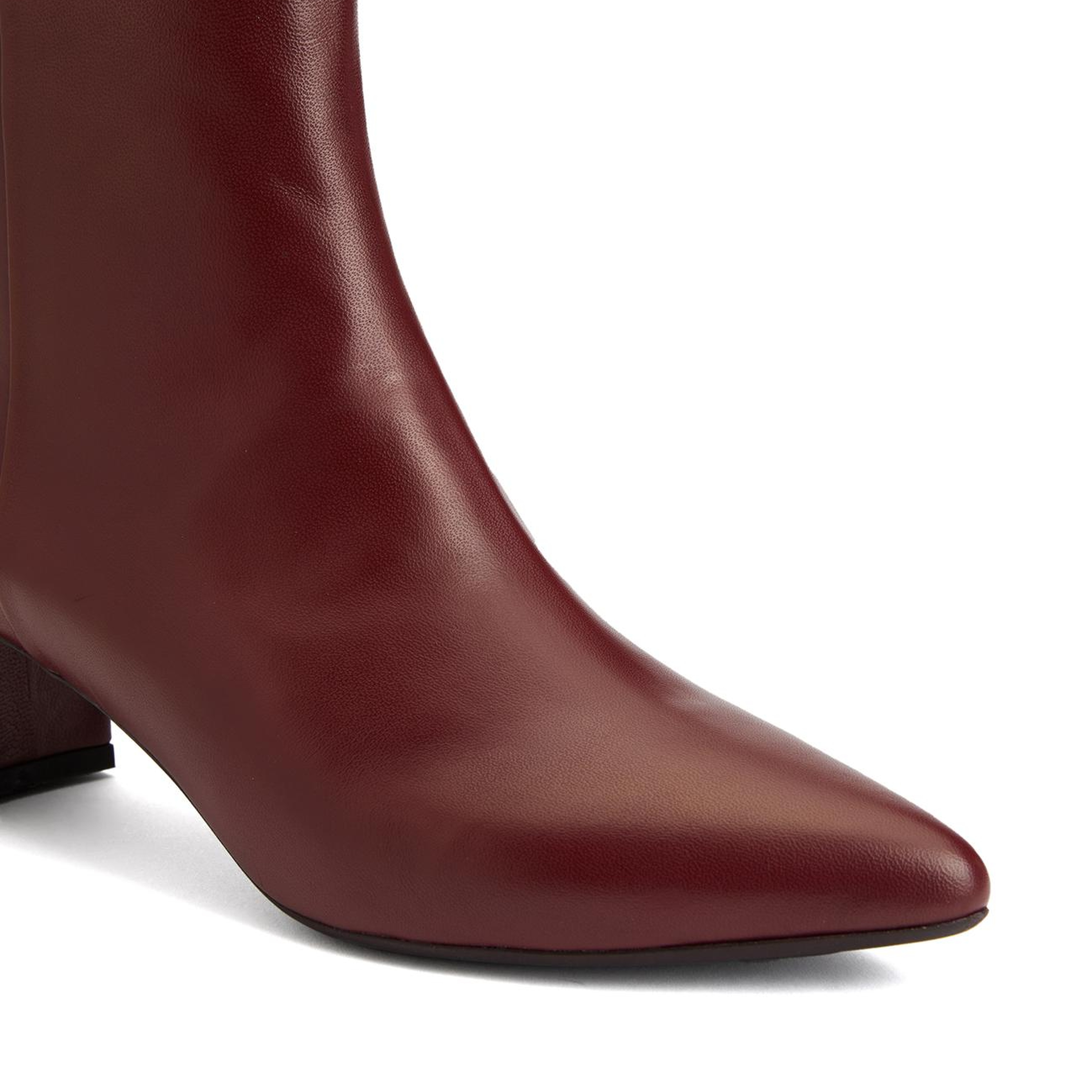 Divarese Kadın Bordo Deri Bot