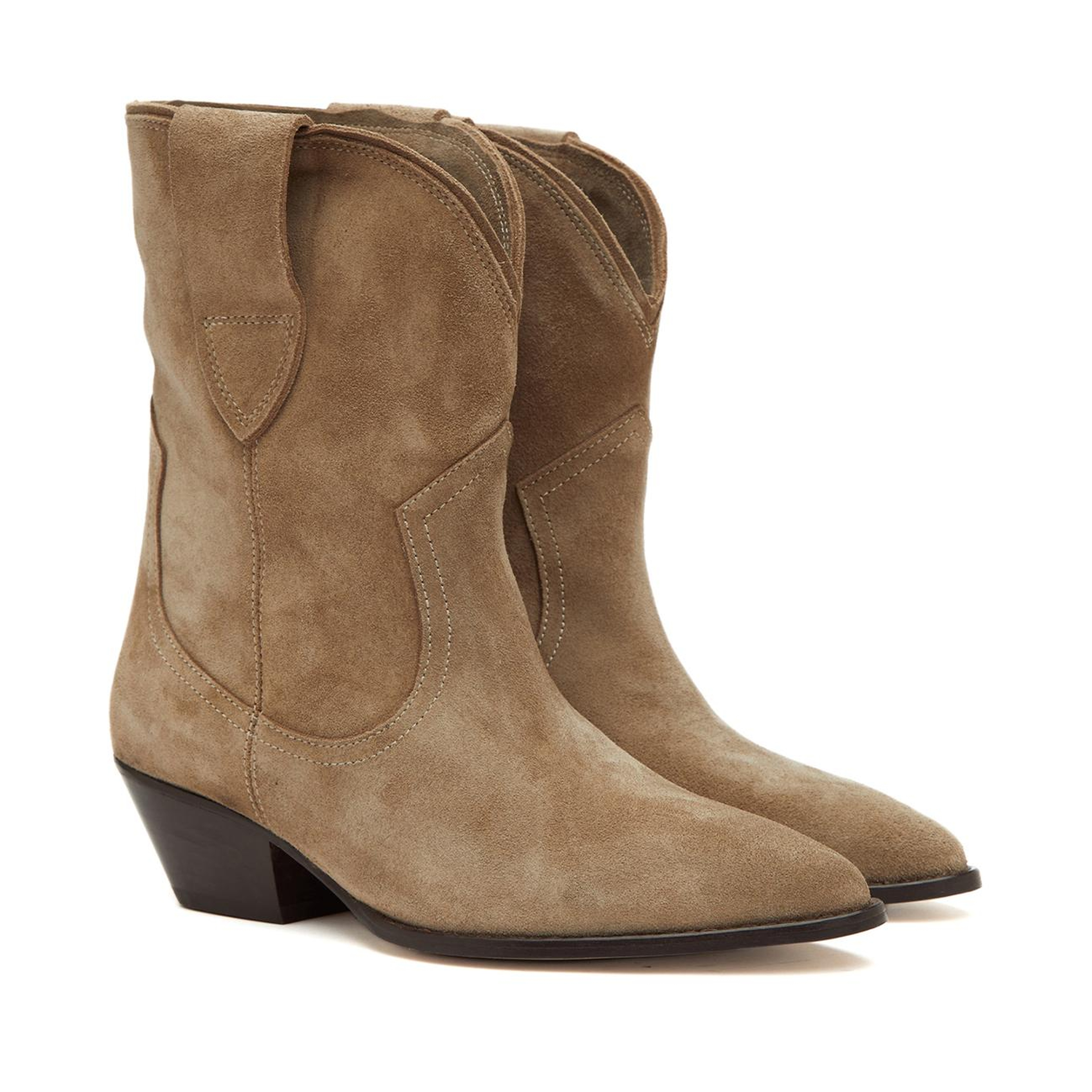 Divarese Kadın Kum Western Süet Deri Bot