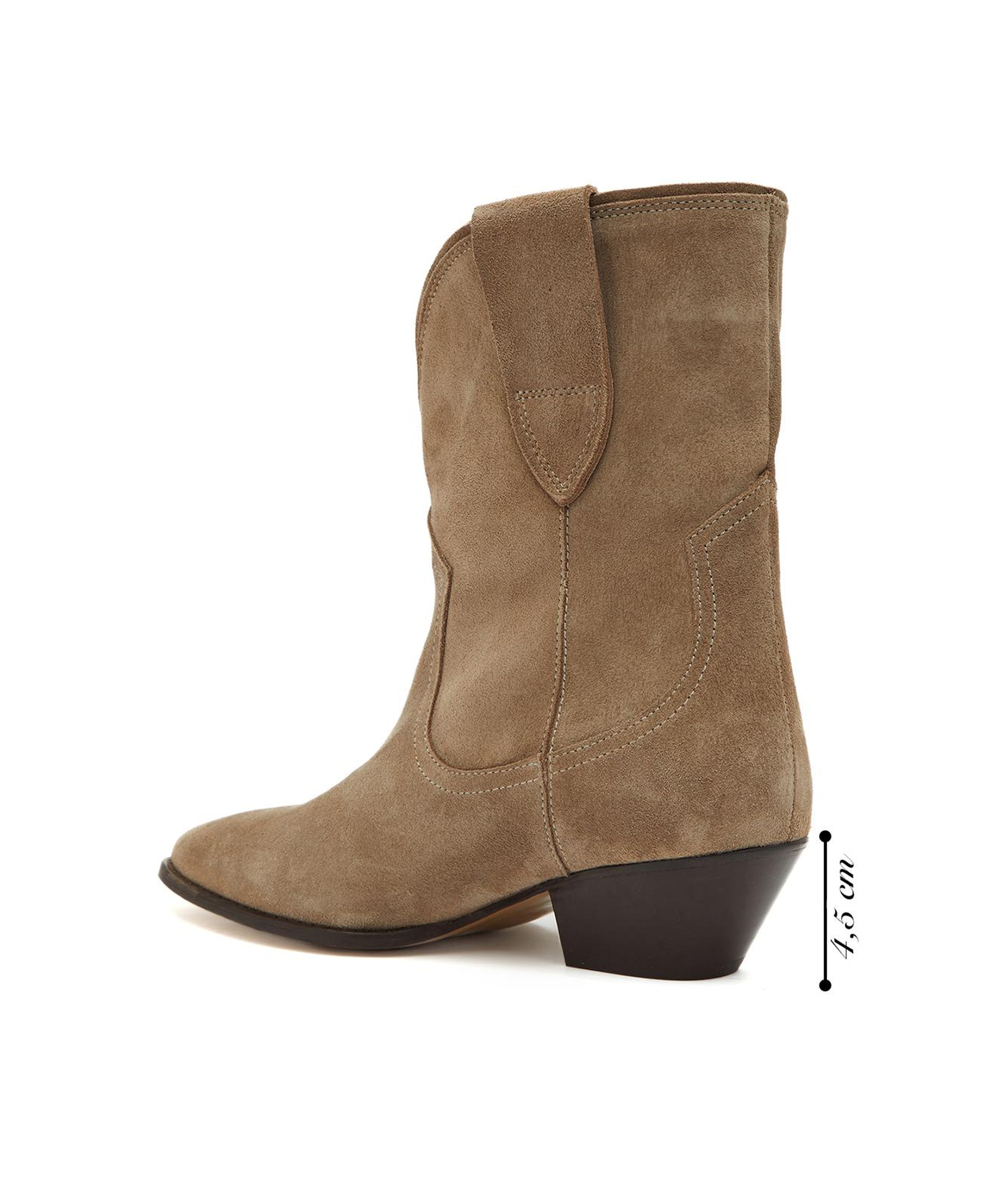 Divarese Kadın Kum Western Süet Deri Bot