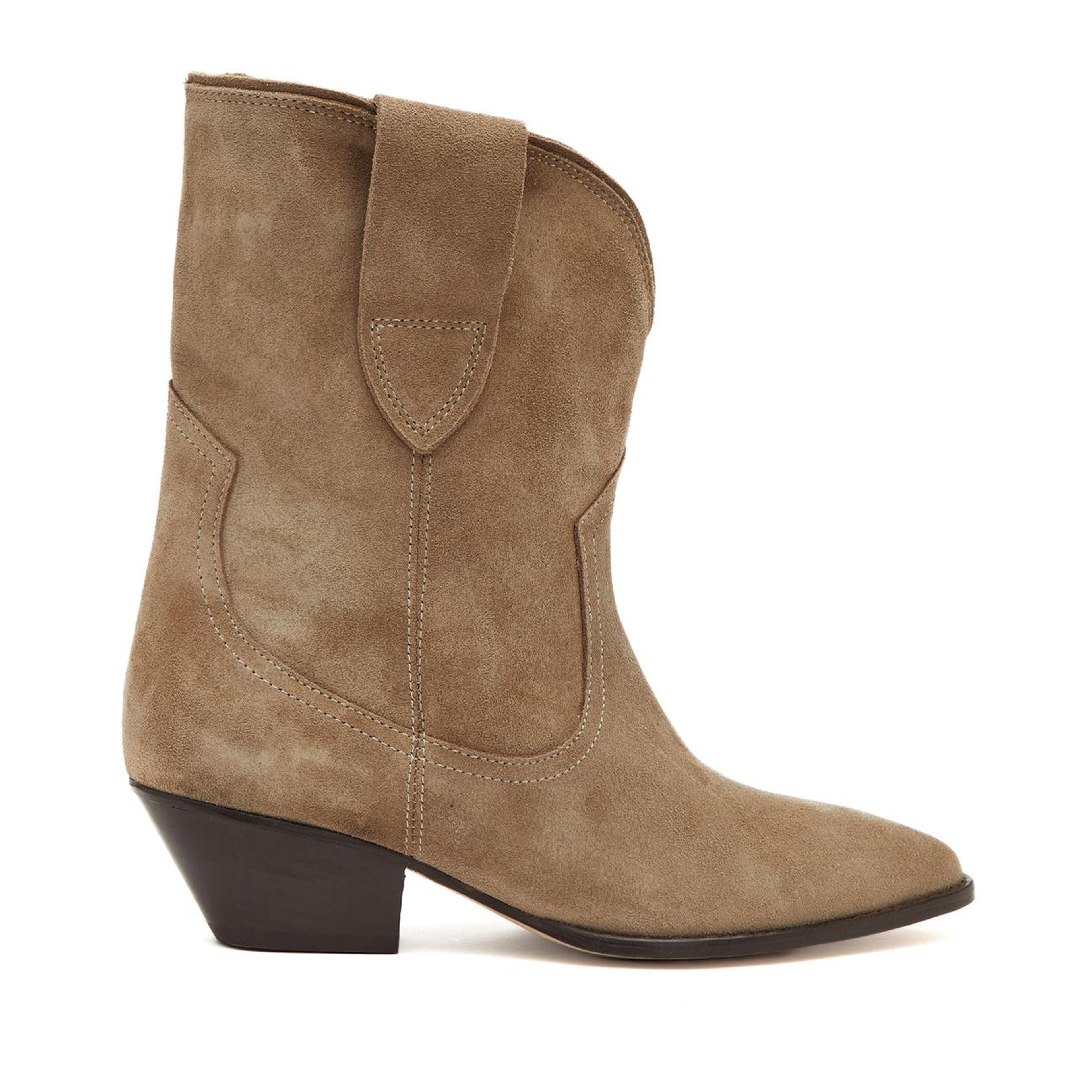 Divarese Kadın Kum Western Süet Deri Bot