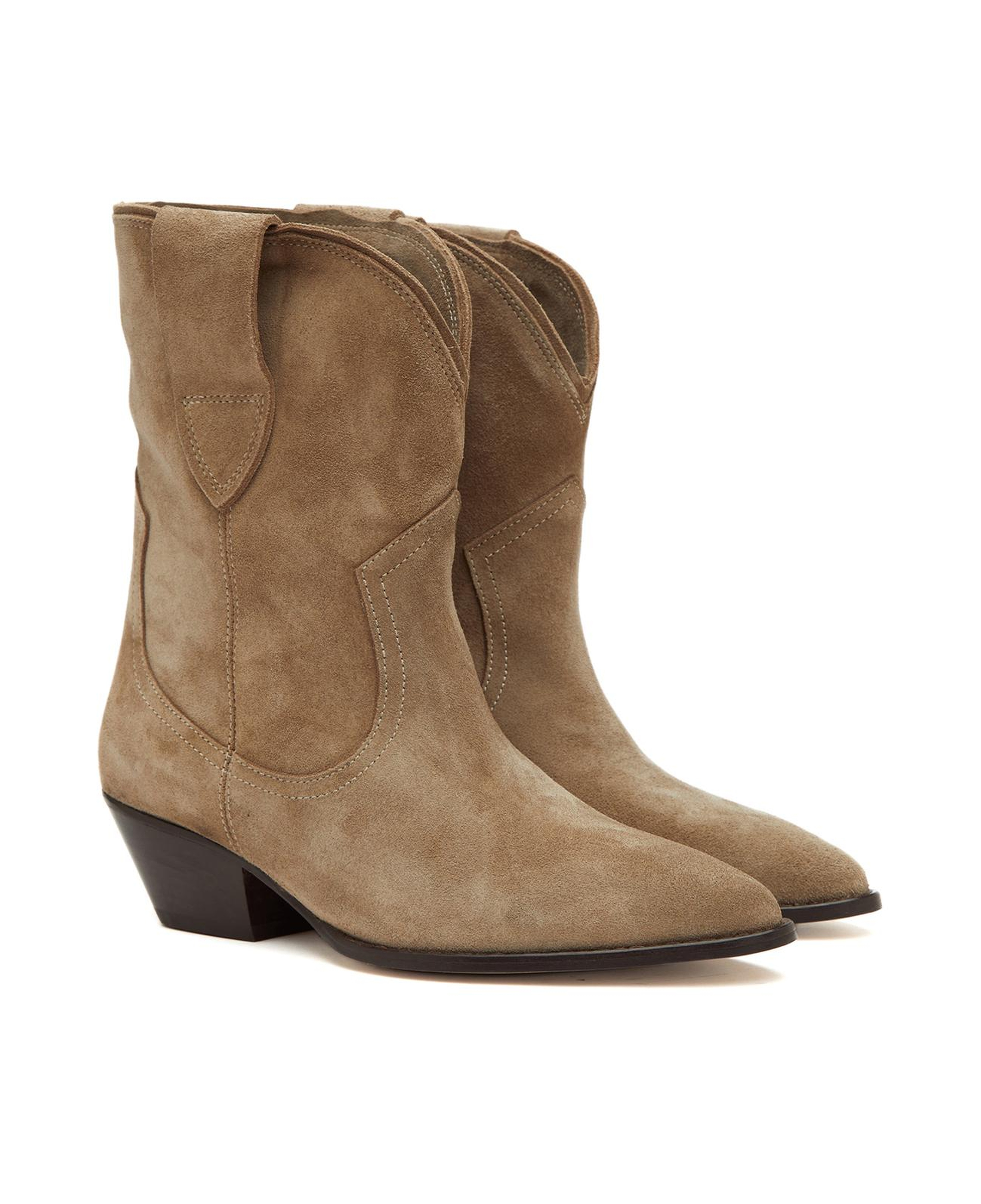 Divarese Kadın Kum Western Süet Deri Bot