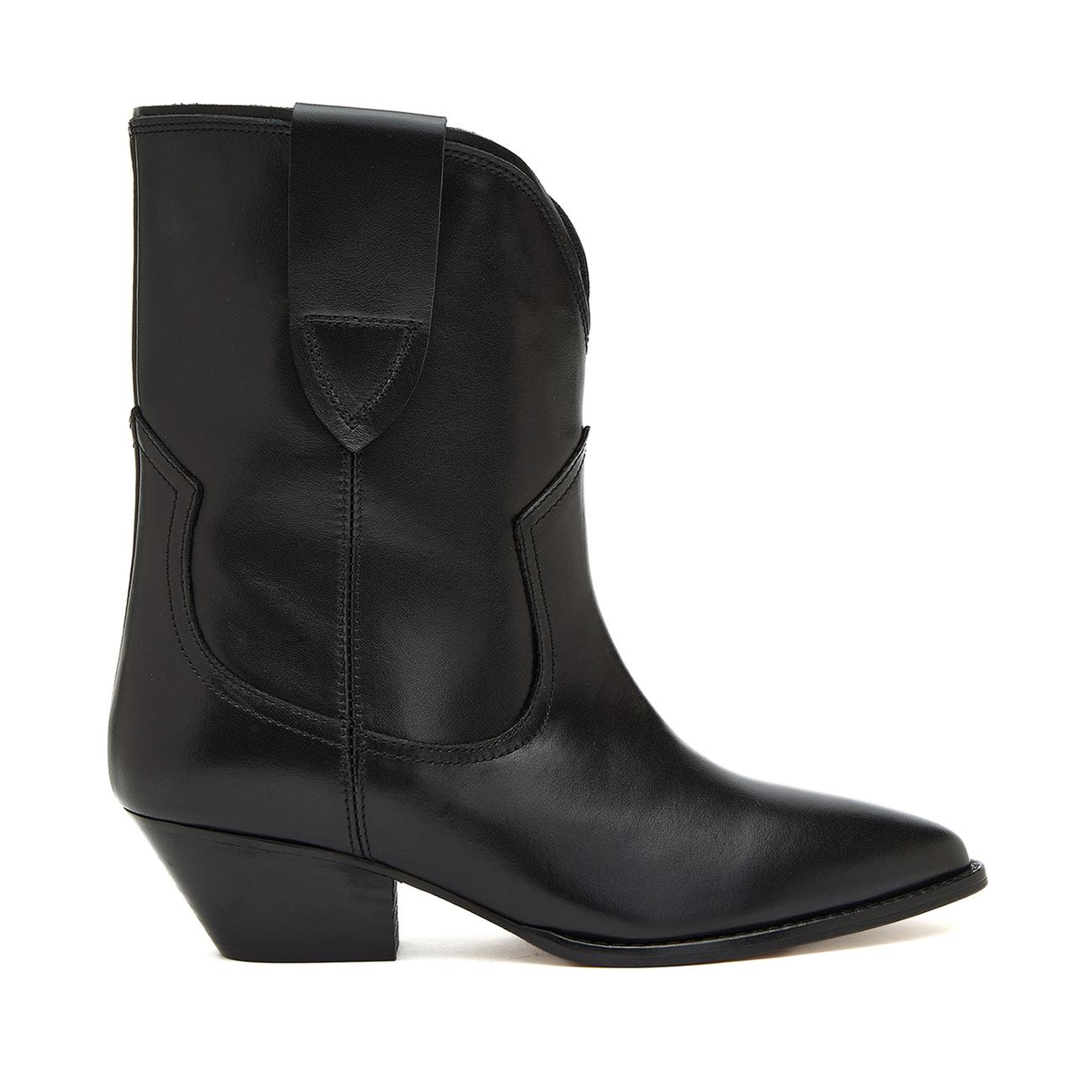 Divarese Kadın Siyah Western Deri Bot