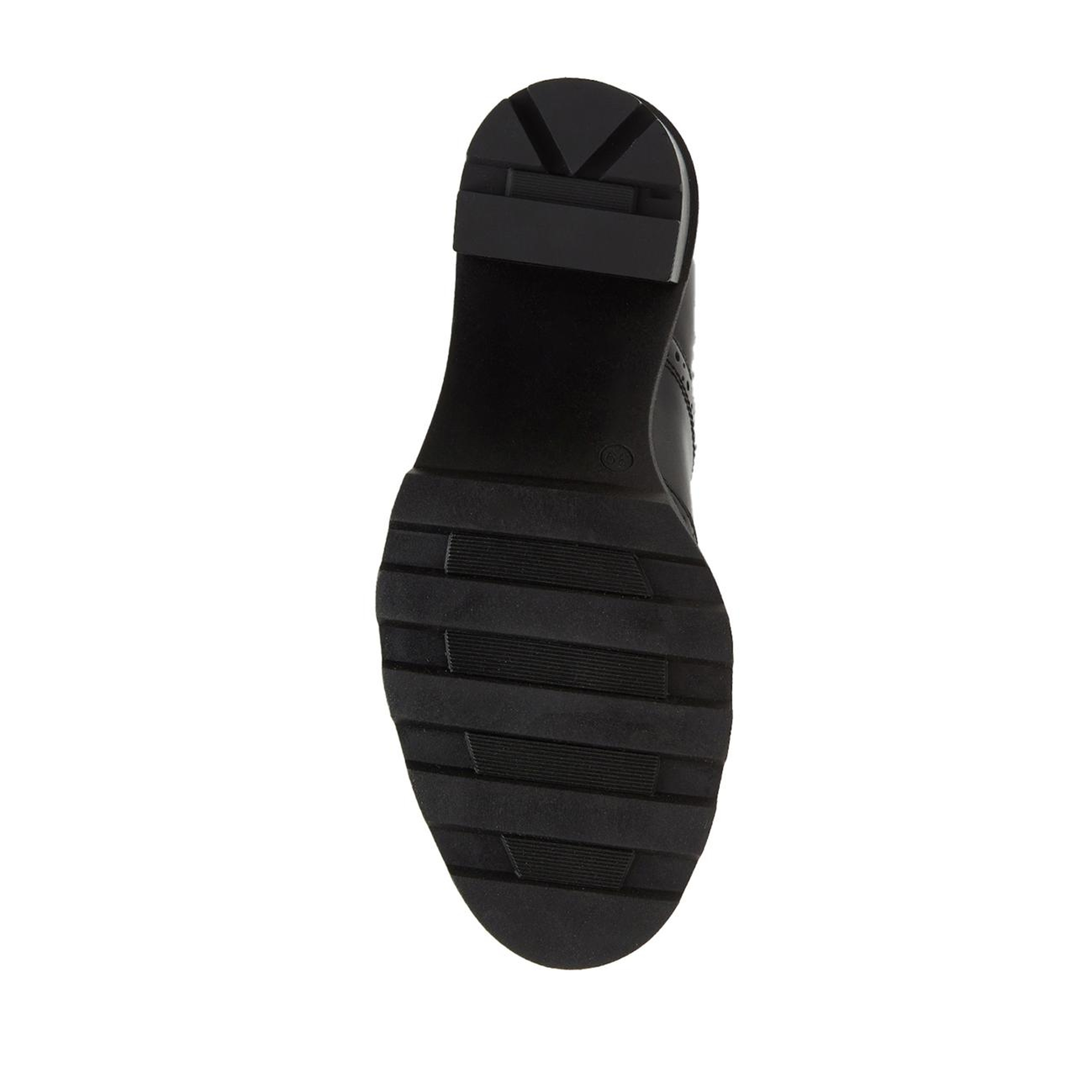 Divarese Kadın Siyah Triko Detaylı Deri Bot