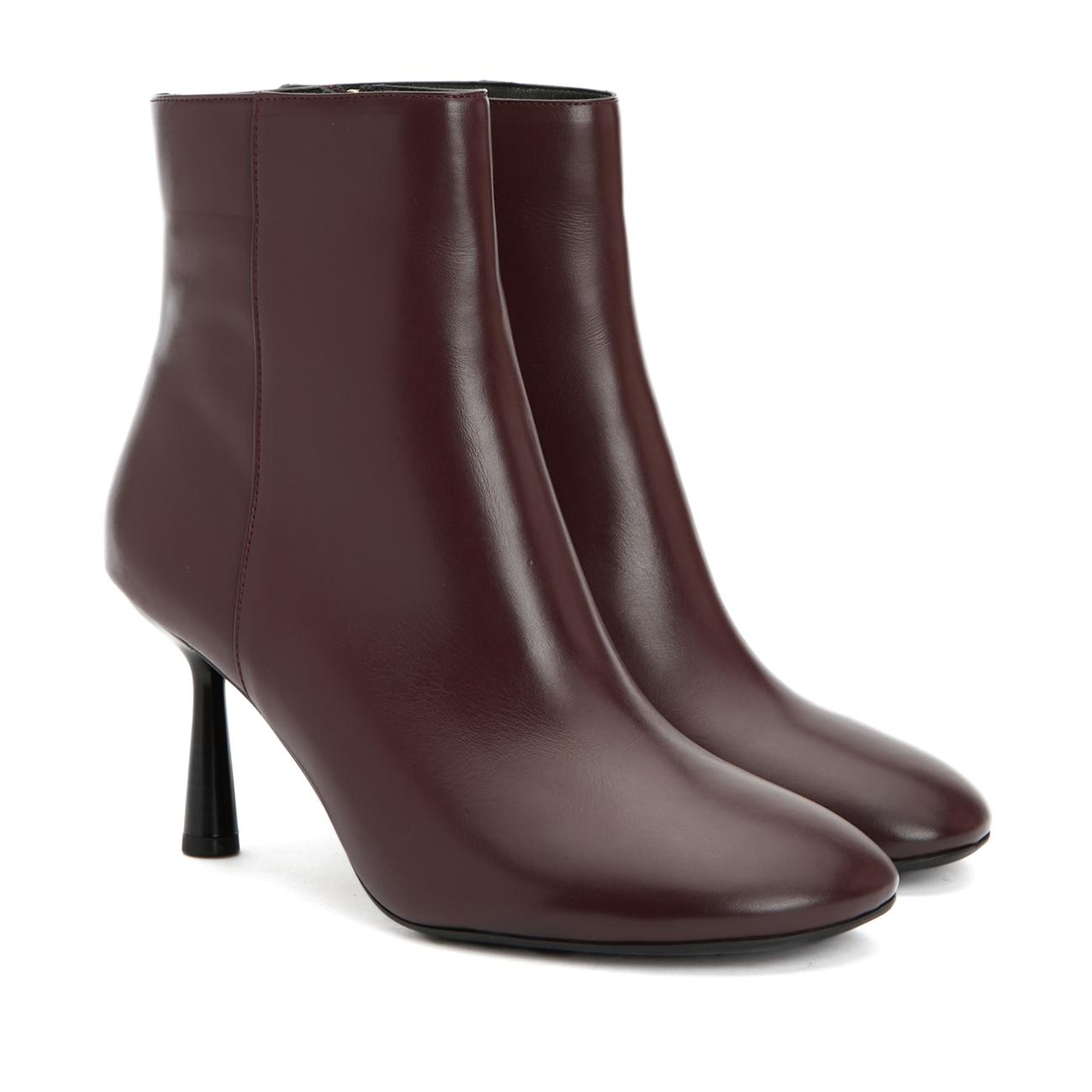 Divarese Kadın Bordo Deri Bot