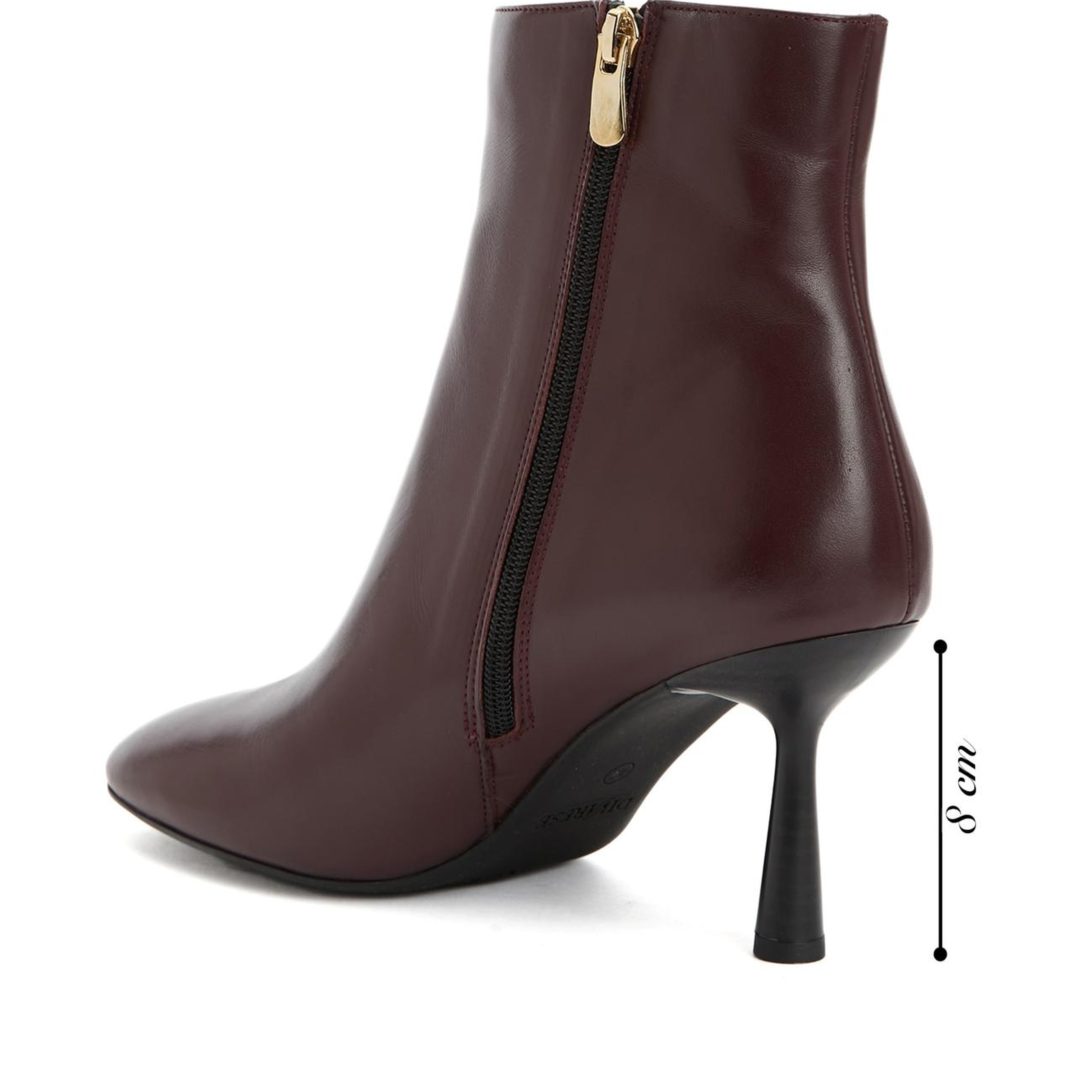 Divarese Kadın Bordo Deri Bot