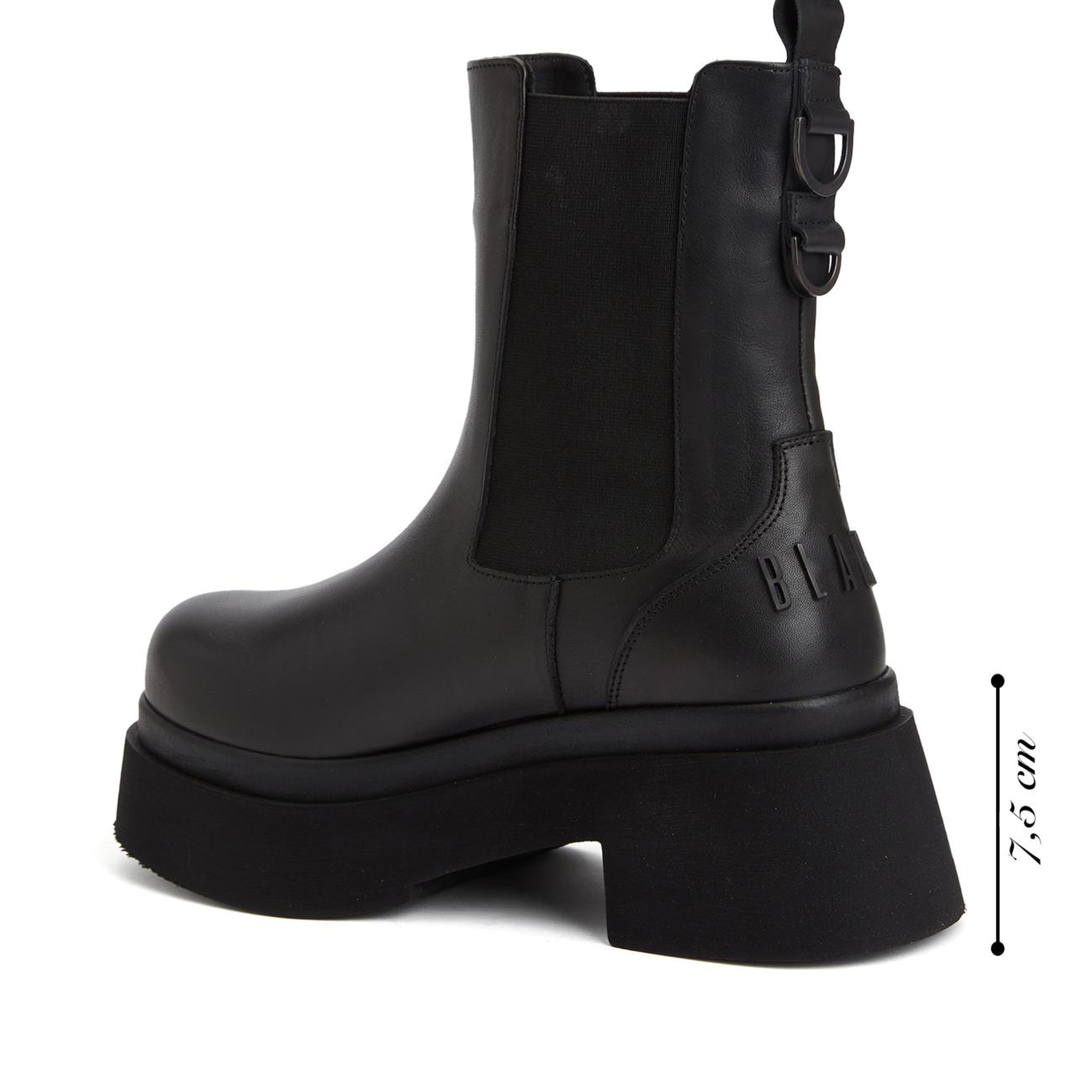 Divarese Black Kadın Siyah Chelsea Deri Bot