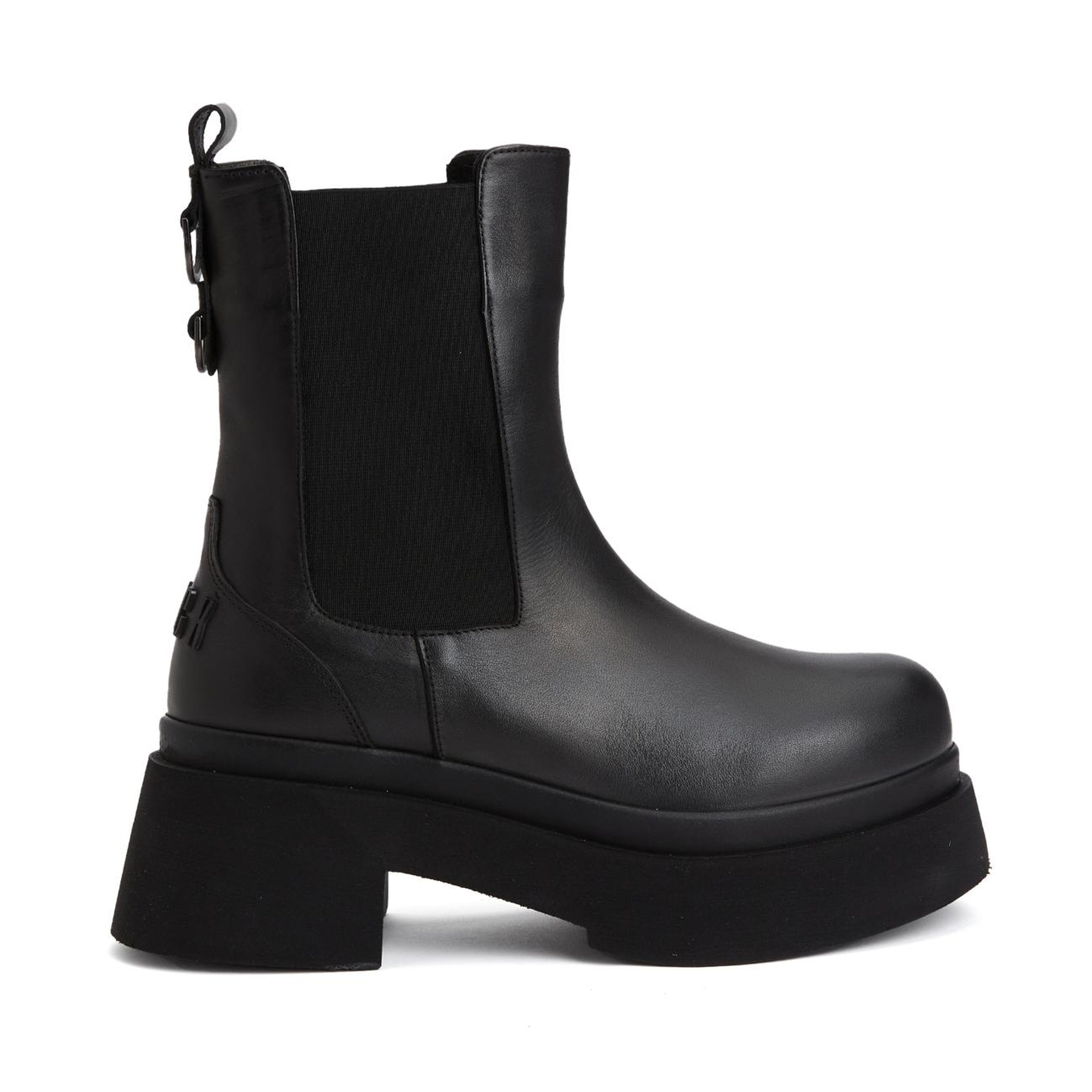 Divarese Black Kadın Siyah Chelsea Deri Bot