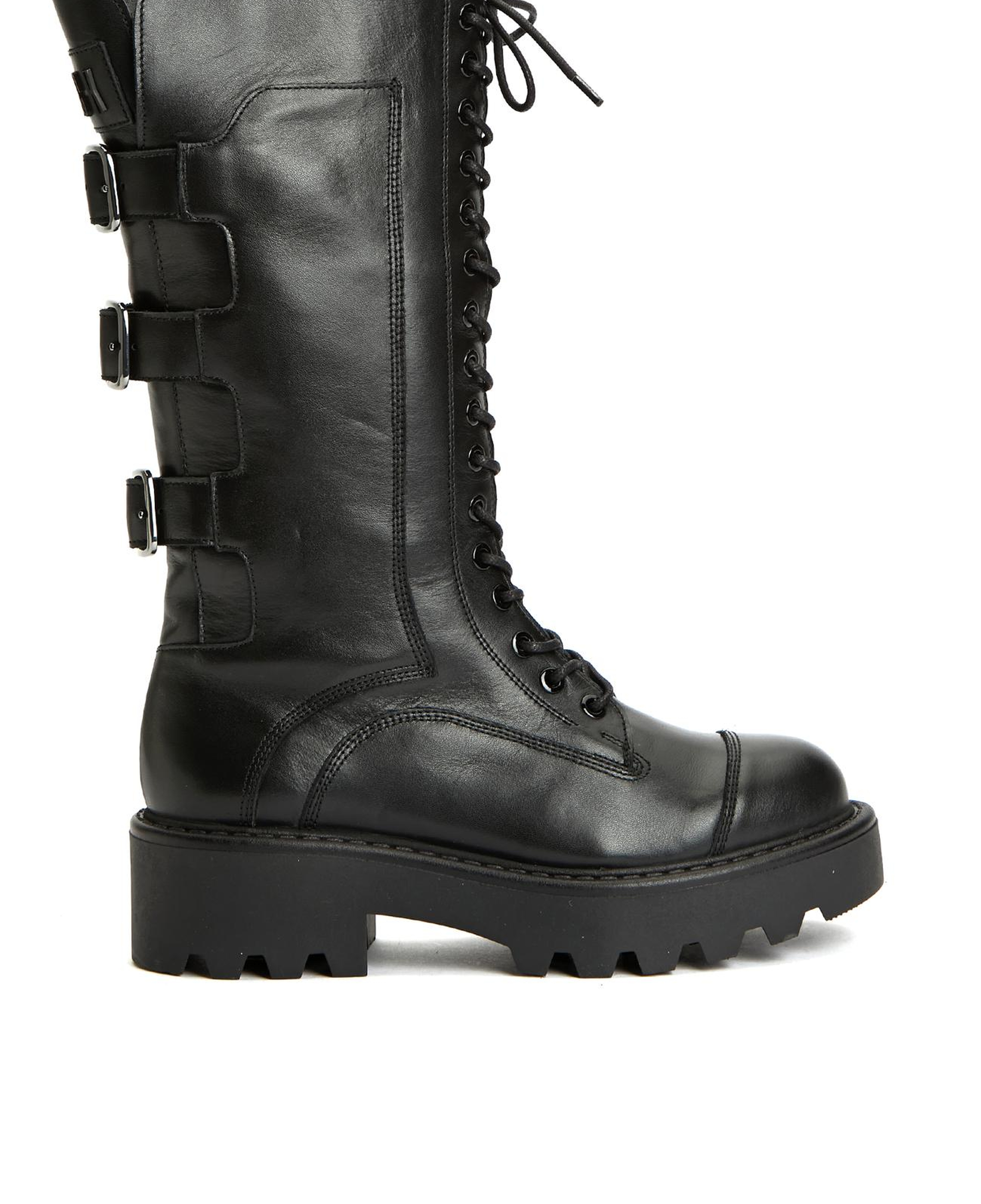 Divarese Kadın Siyah Deri Postal Bot