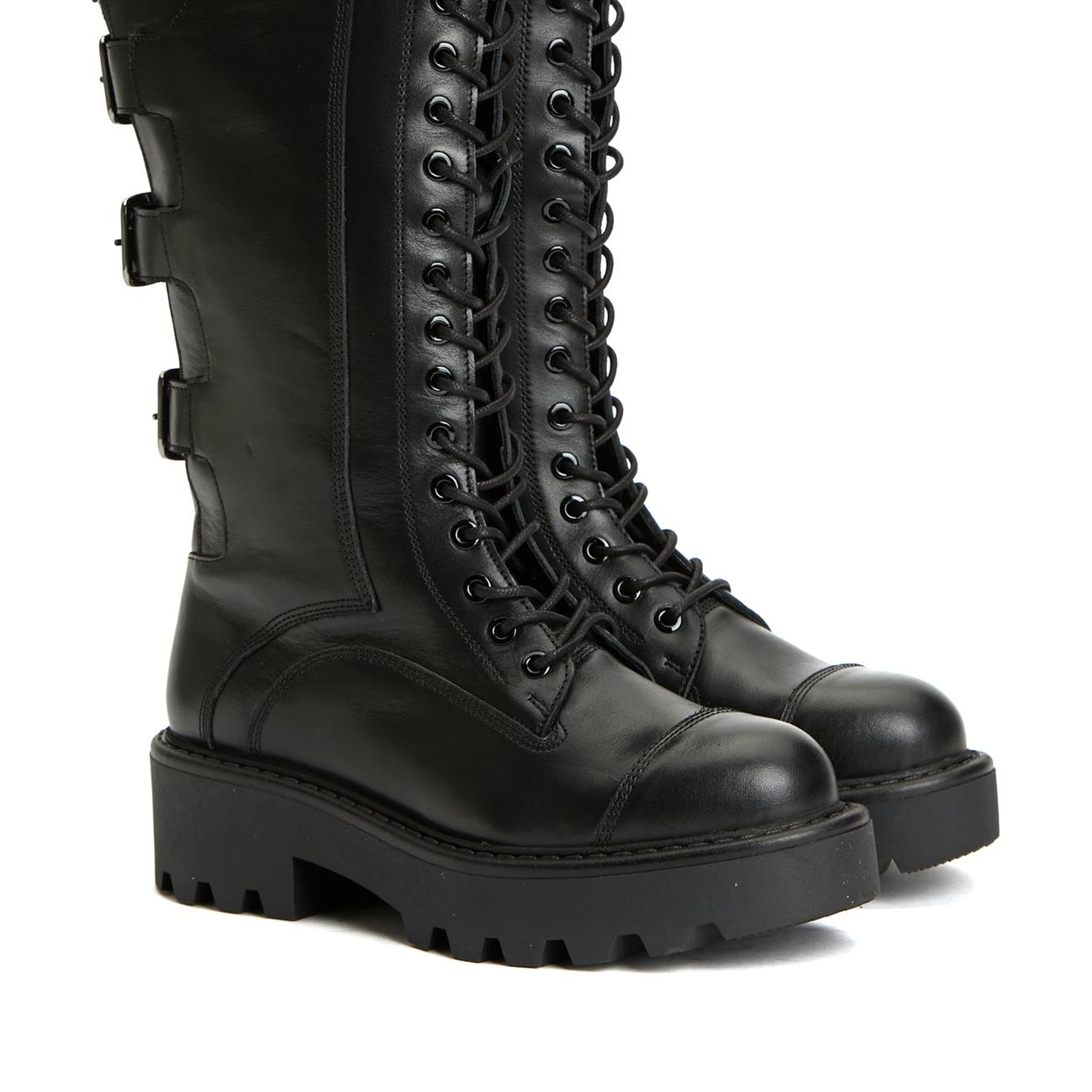 Divarese Kadın Siyah Deri Postal Bot